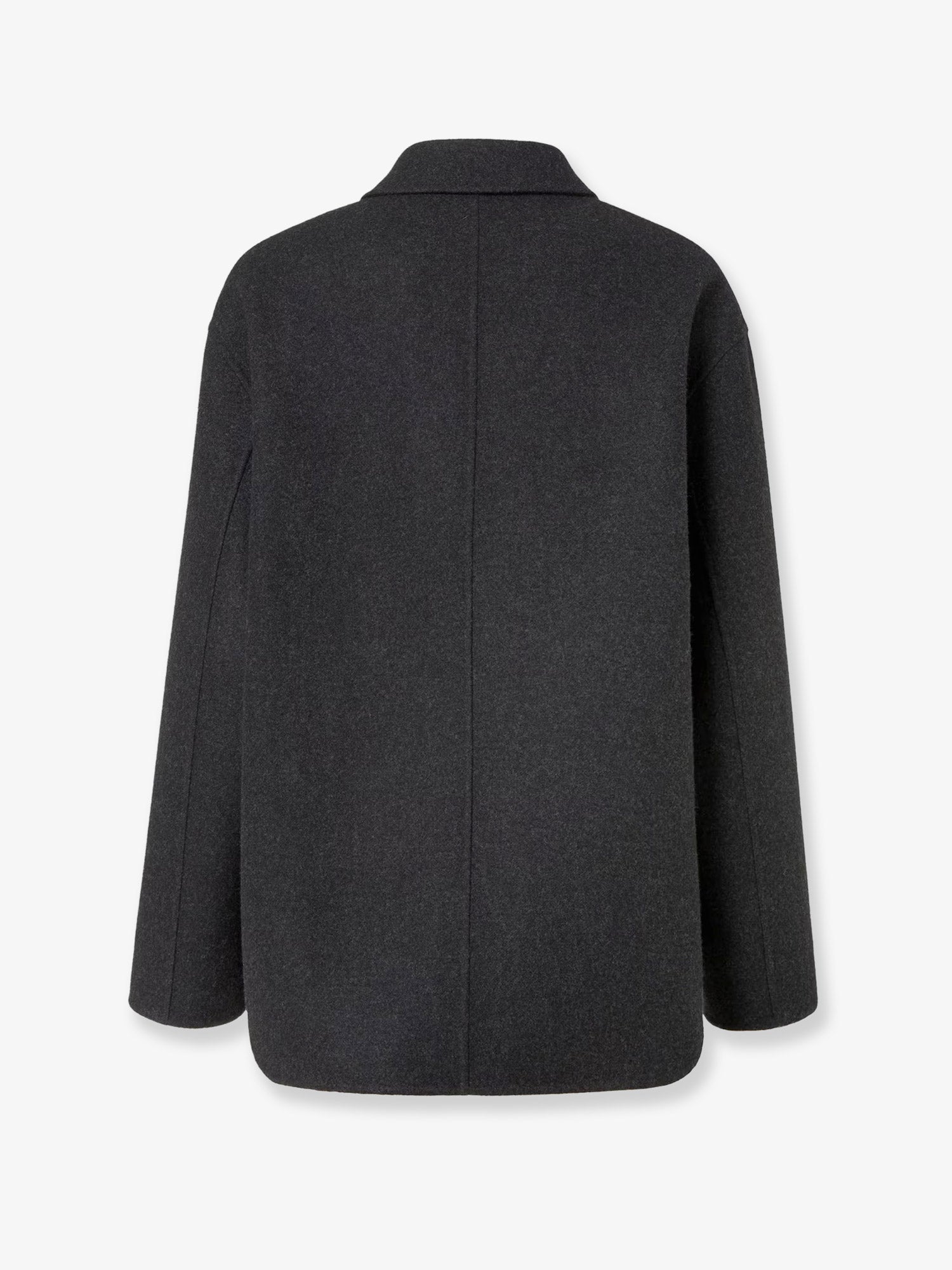 Fendi Men Double-Breasted Wool Felt Peacoat FENDI