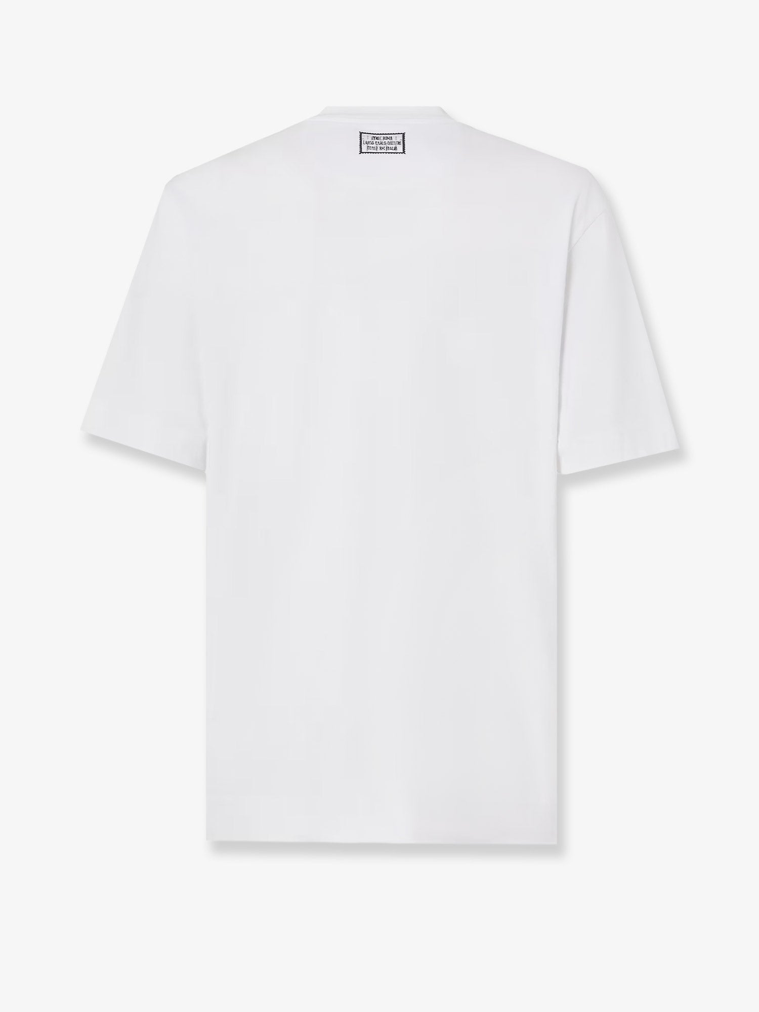 Fendi Men Cotton T-Shirt With Ff Embroidery FENDI