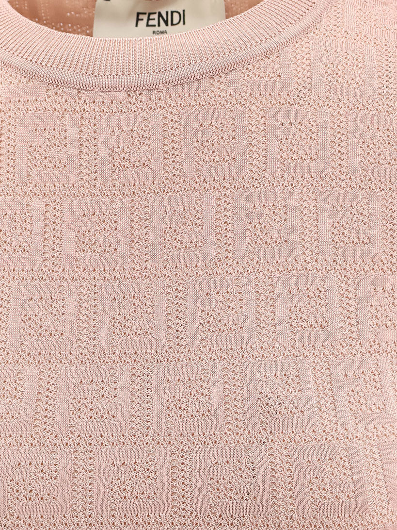 Fendi Women Ff Cotton And Viscose Dress FENDI