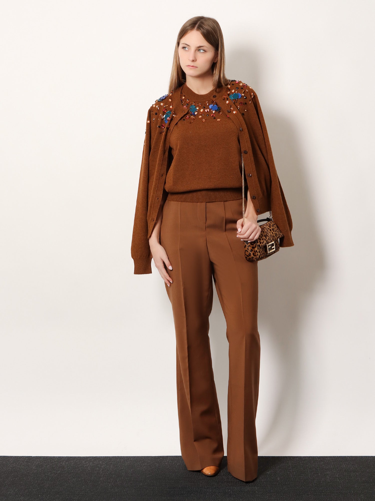 Fendi Women Wool And Cashmere Cardigan FENDI