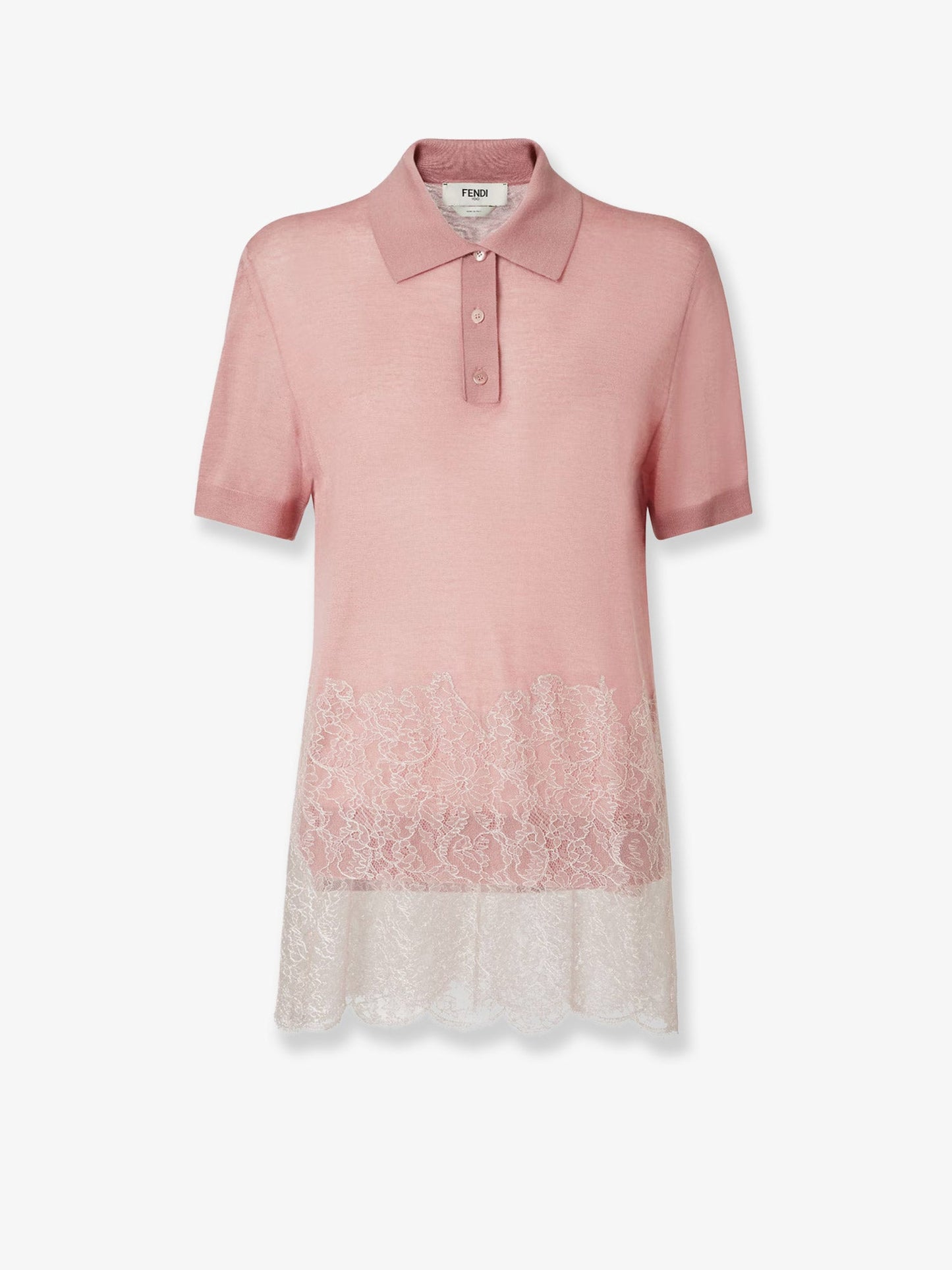 Fendi Women Lingerie Cashmere And Silk Polo Shirt FENDI
