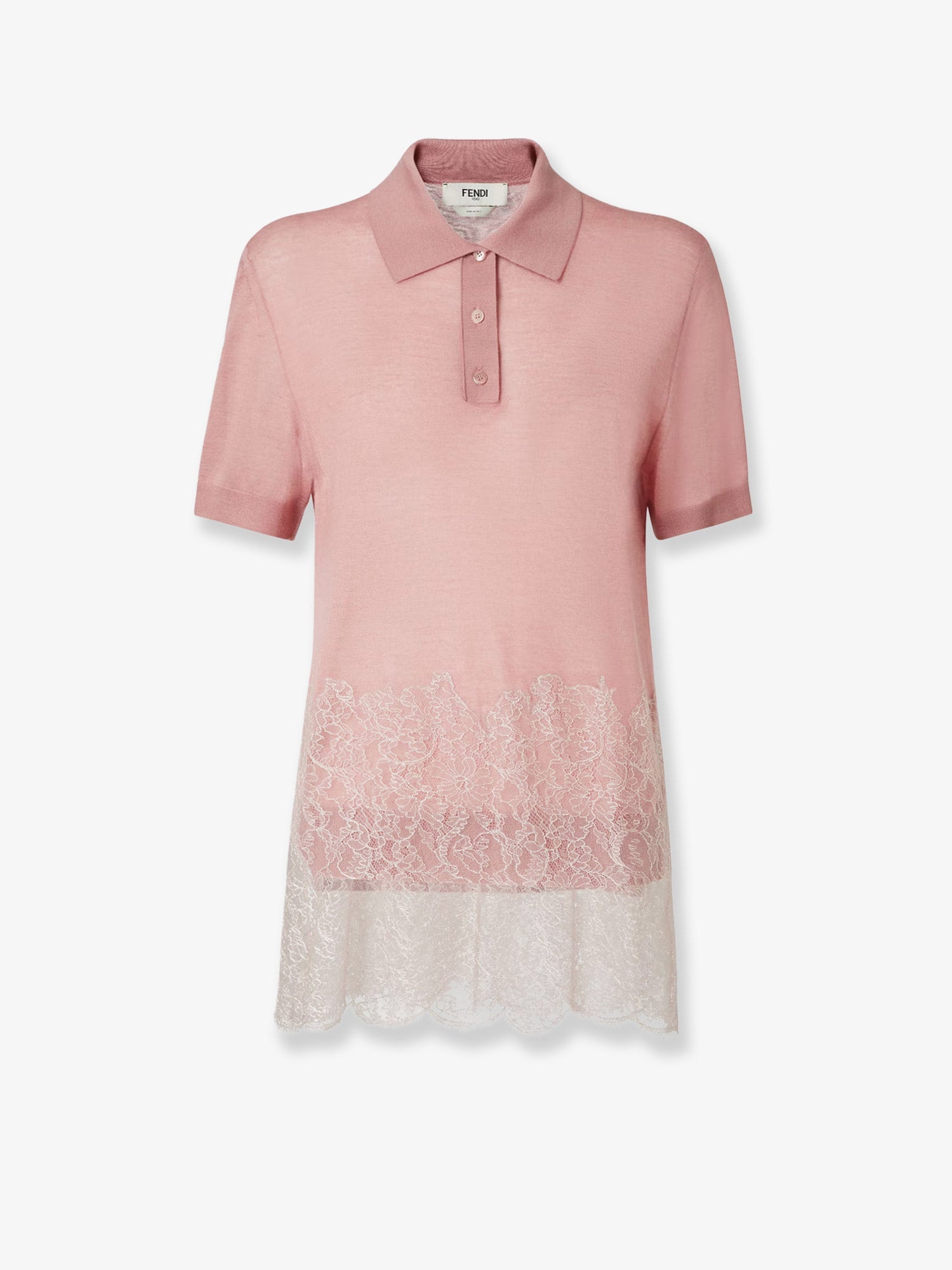 Fendi Women Lingerie Cashmere And Silk Polo Shirt FENDI