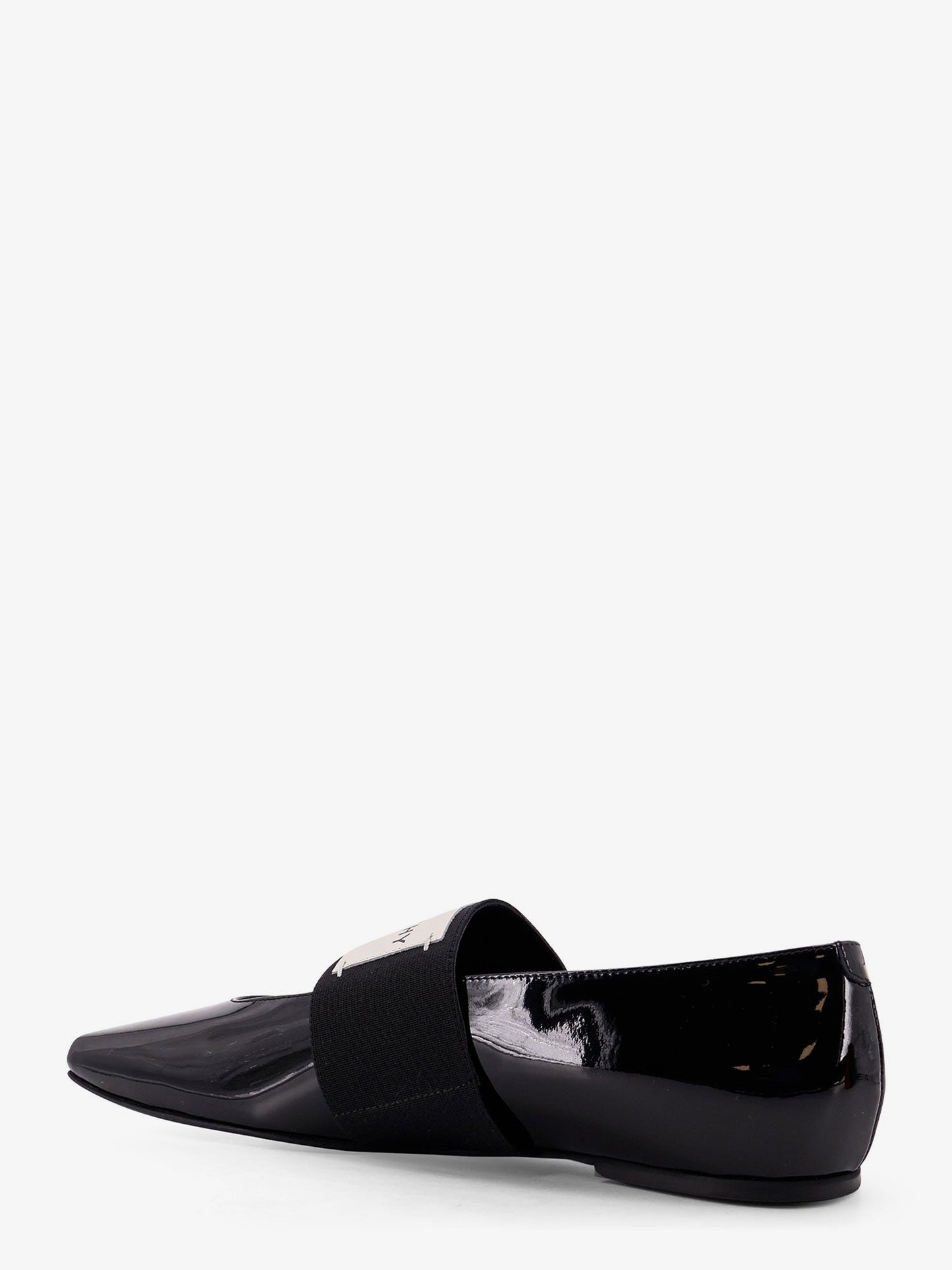 Givenchy Women Patent Leather Ballerinas With Maxi Logo Label GIVENCHY
