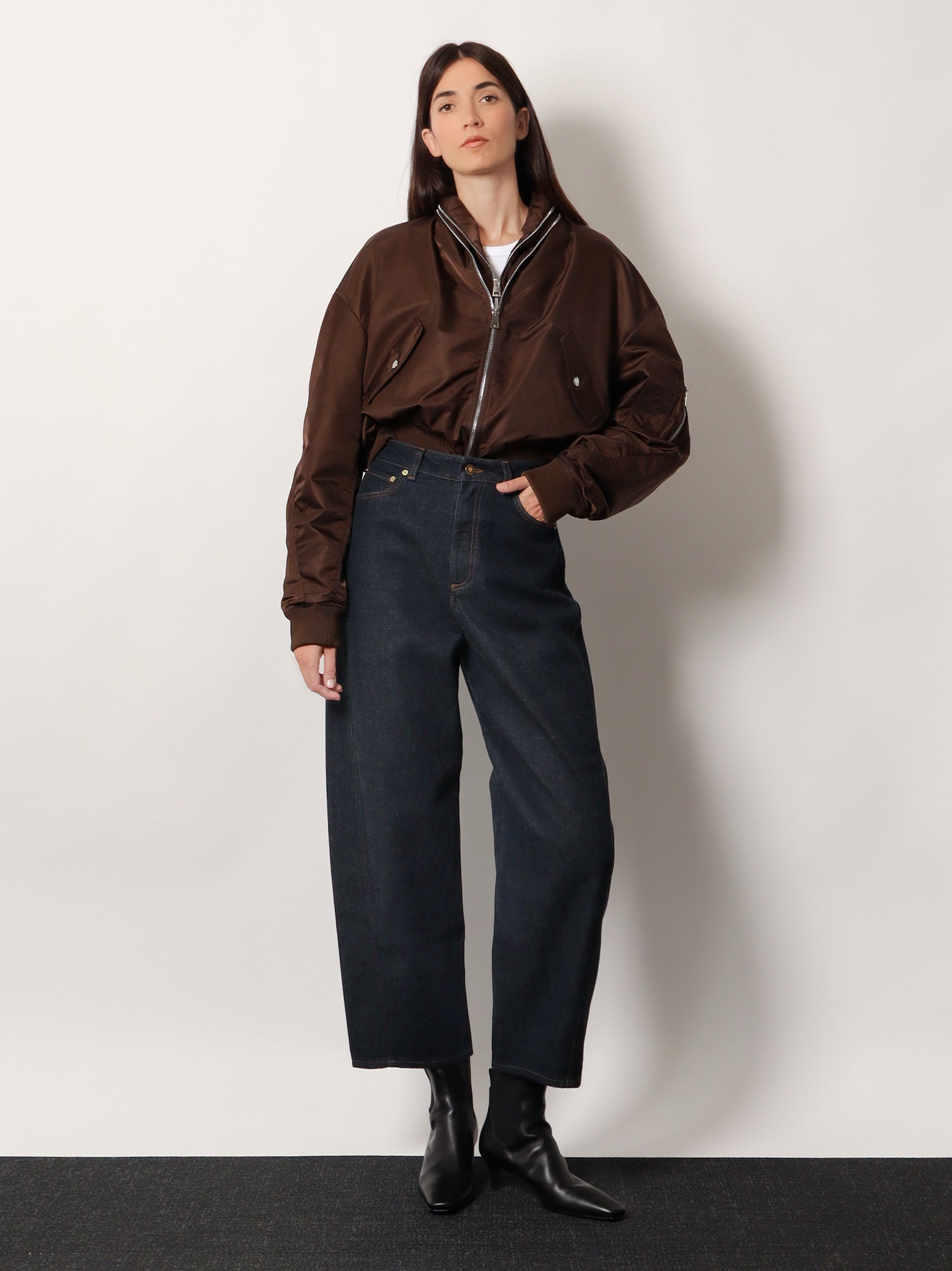 Givenchy Women Twisted Dark Blue Denim Jeans GIVENCHY