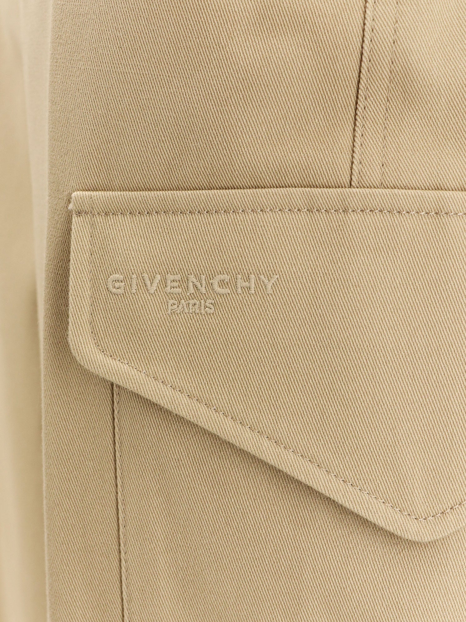 Givenchy Women Cotton And Wool Cargo Trousers GIVENCHY