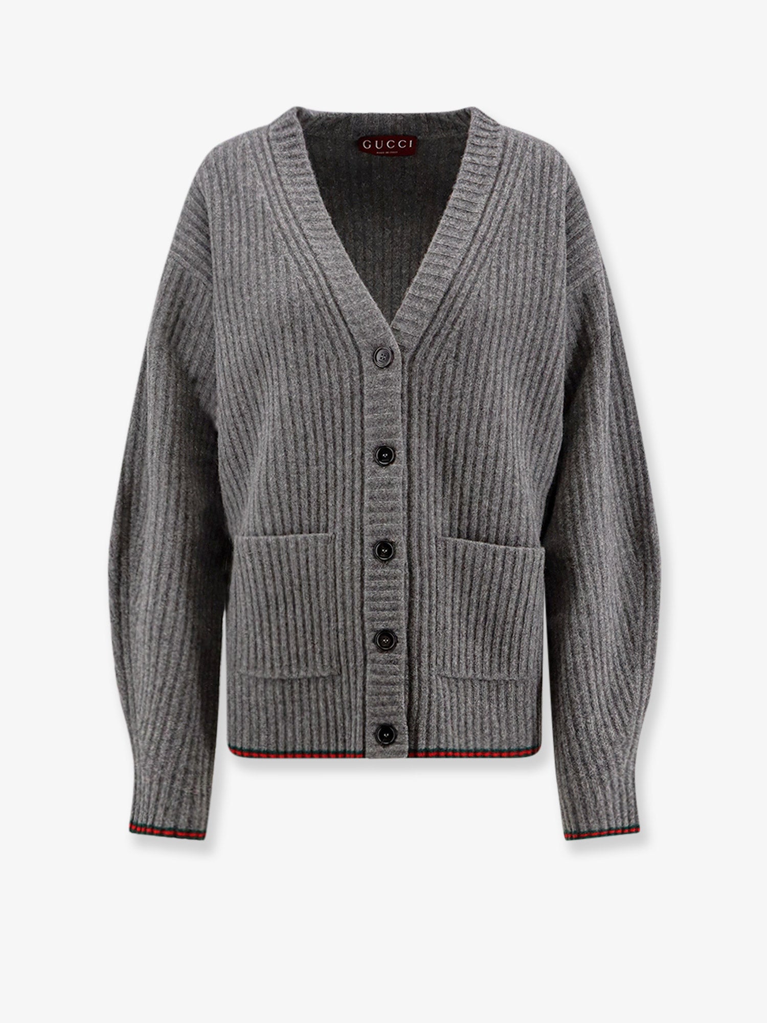 Gucci Women Ribbed Wool Cardigan GUCCI