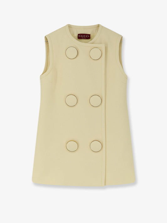 Gucci Women Viscose Vest With Maxi Buttons GUCCI