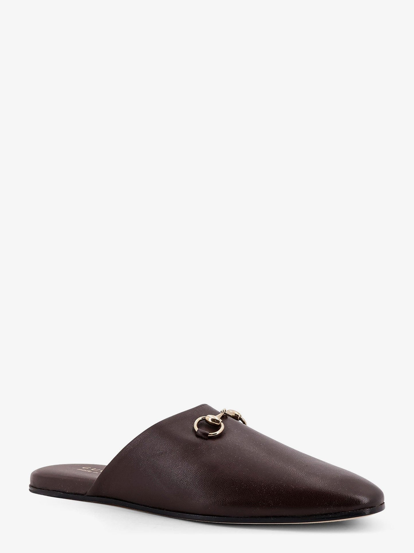 Gucci Women Leather Mule With Horsebit GUCCI