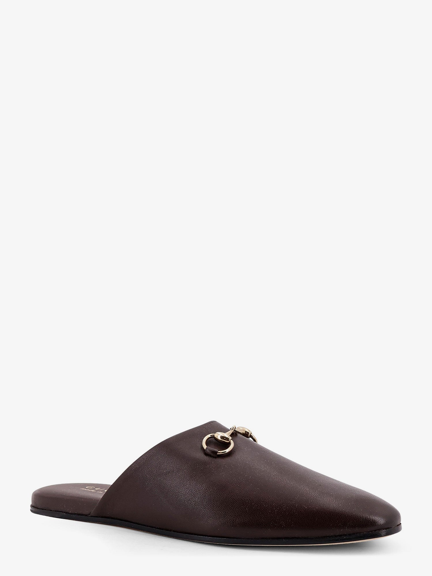 Gucci Women Leather Mule With Horsebit GUCCI