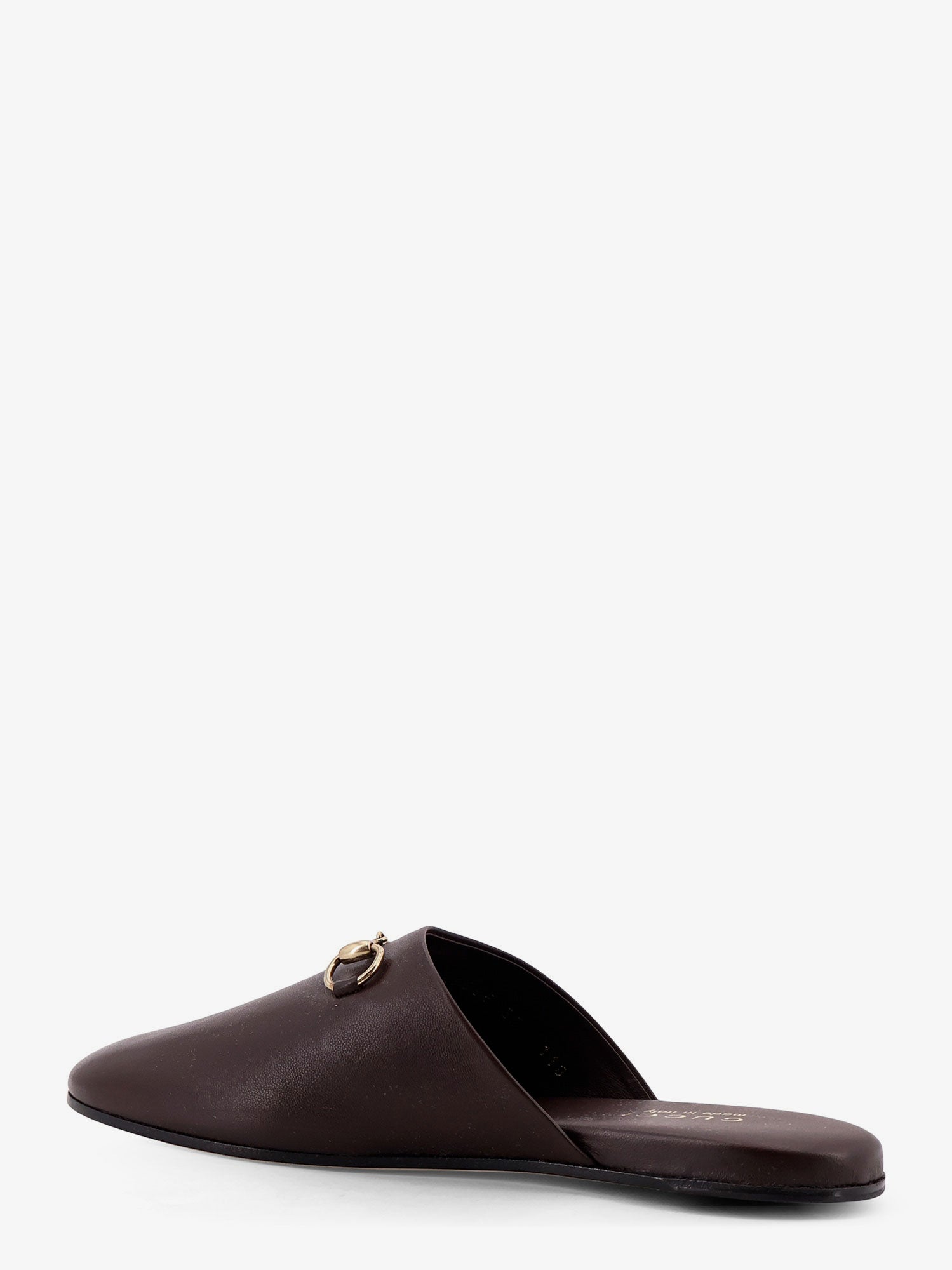 Gucci Women Leather Mule With Horsebit GUCCI