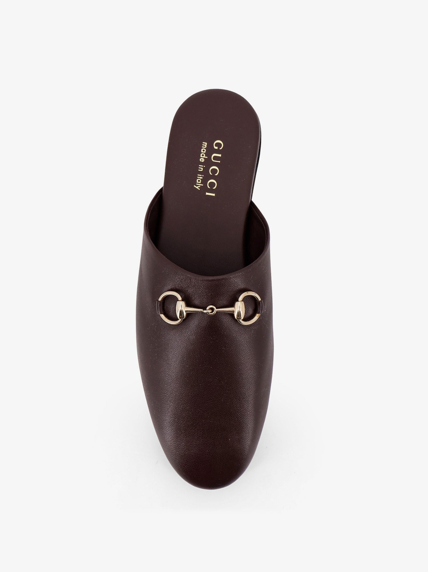 Gucci Women Leather Mule With Horsebit GUCCI