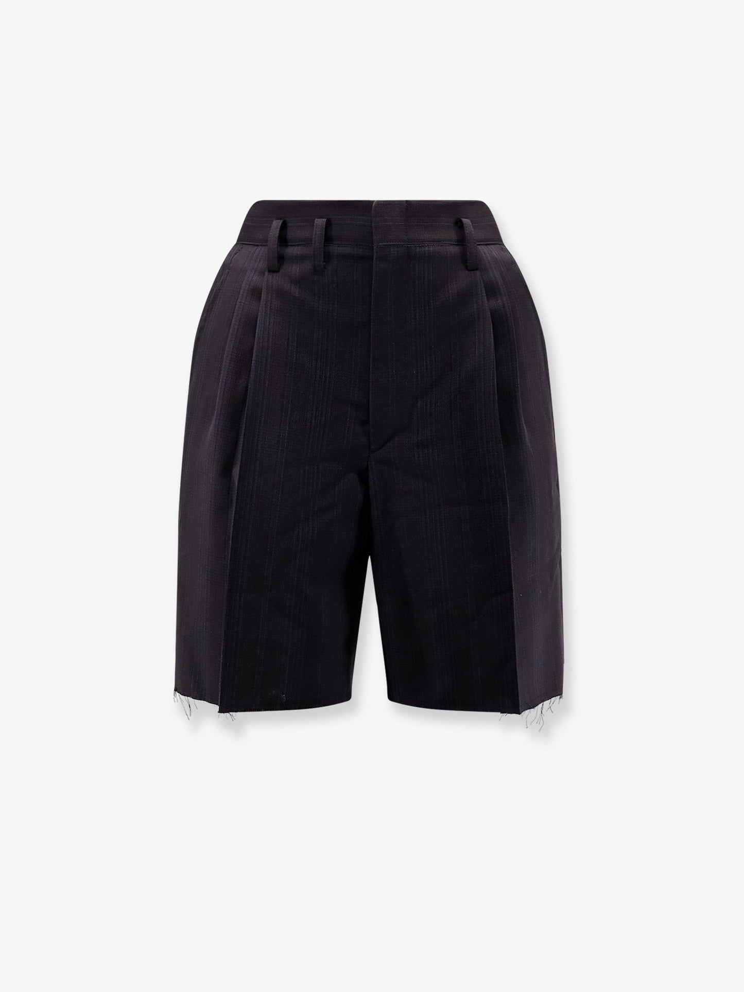 Maison Margiela Women Striped Virgin Wool Shorts MAISON MARGIELA