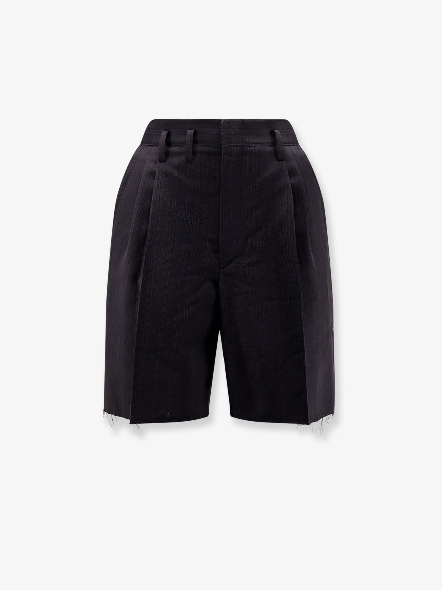 Maison Margiela Women Striped Virgin Wool Shorts MAISON MARGIELA