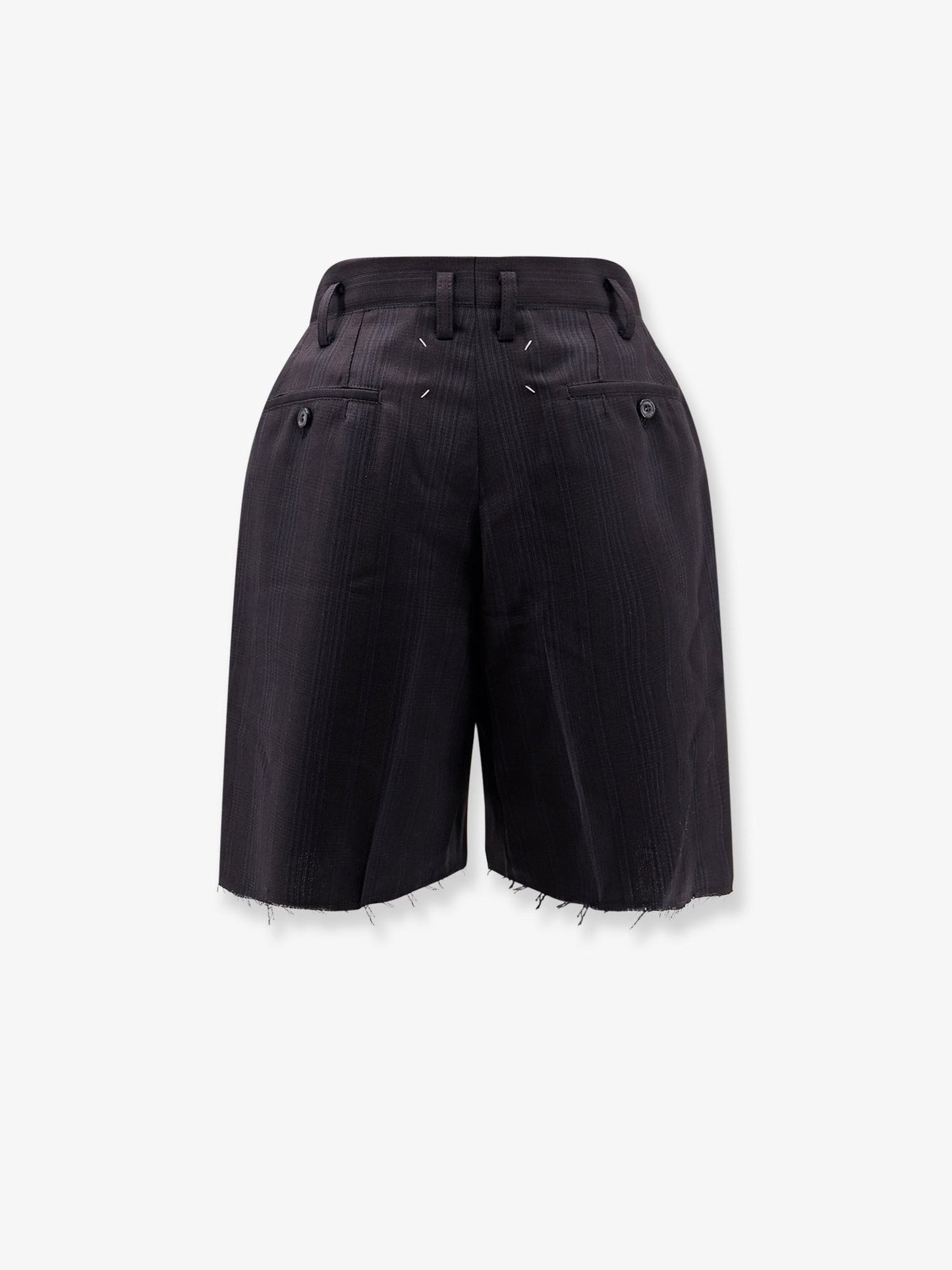 Maison Margiela Women Striped Virgin Wool Shorts MAISON MARGIELA