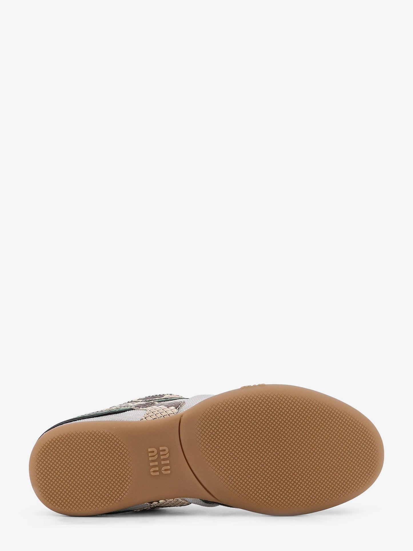 Miu Miu Women Gymnasium Technical Fabric And Python-Print Aisley Sneakers MIU MIU