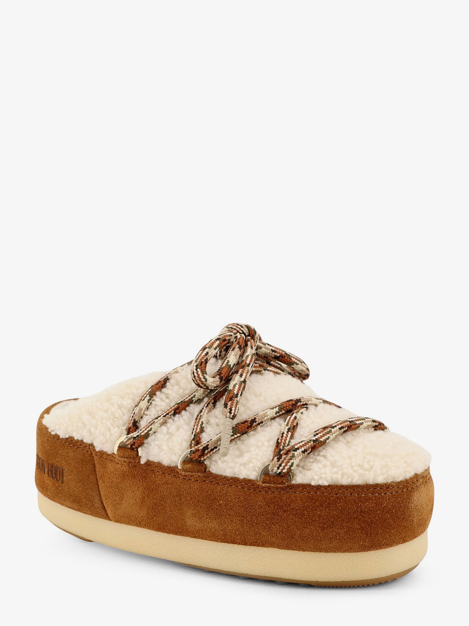 Moon Boot Women Shearling And Suede Slip-On MOON BOOT