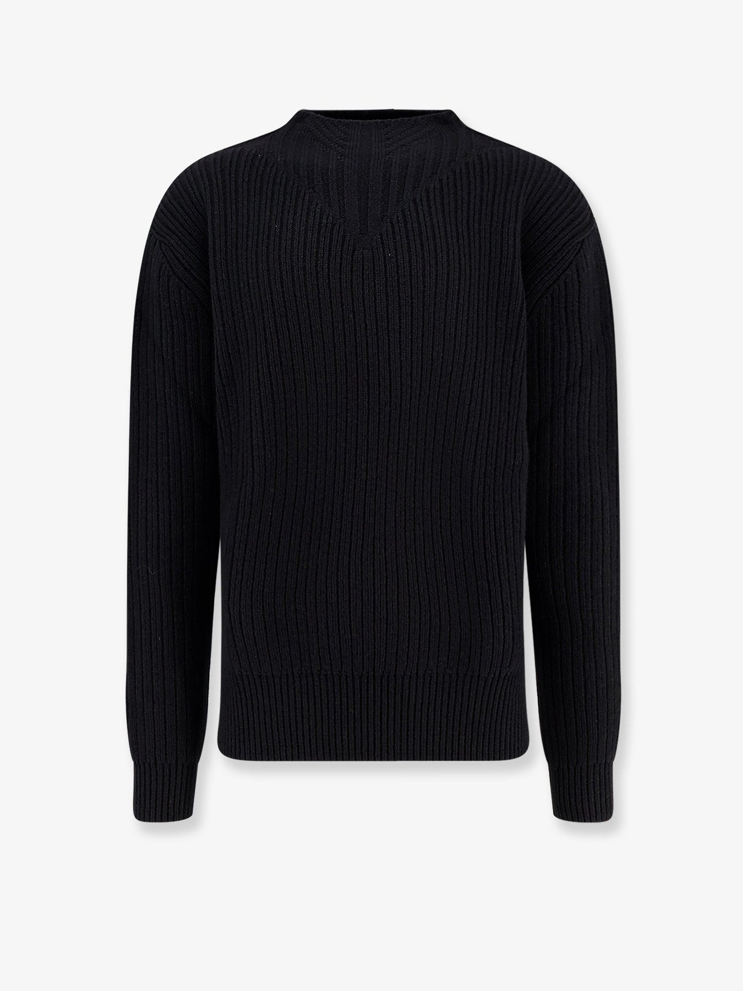 Rick Owens Men Fisherman Round Neck Virgin Wool Sweater RICK OWENS
