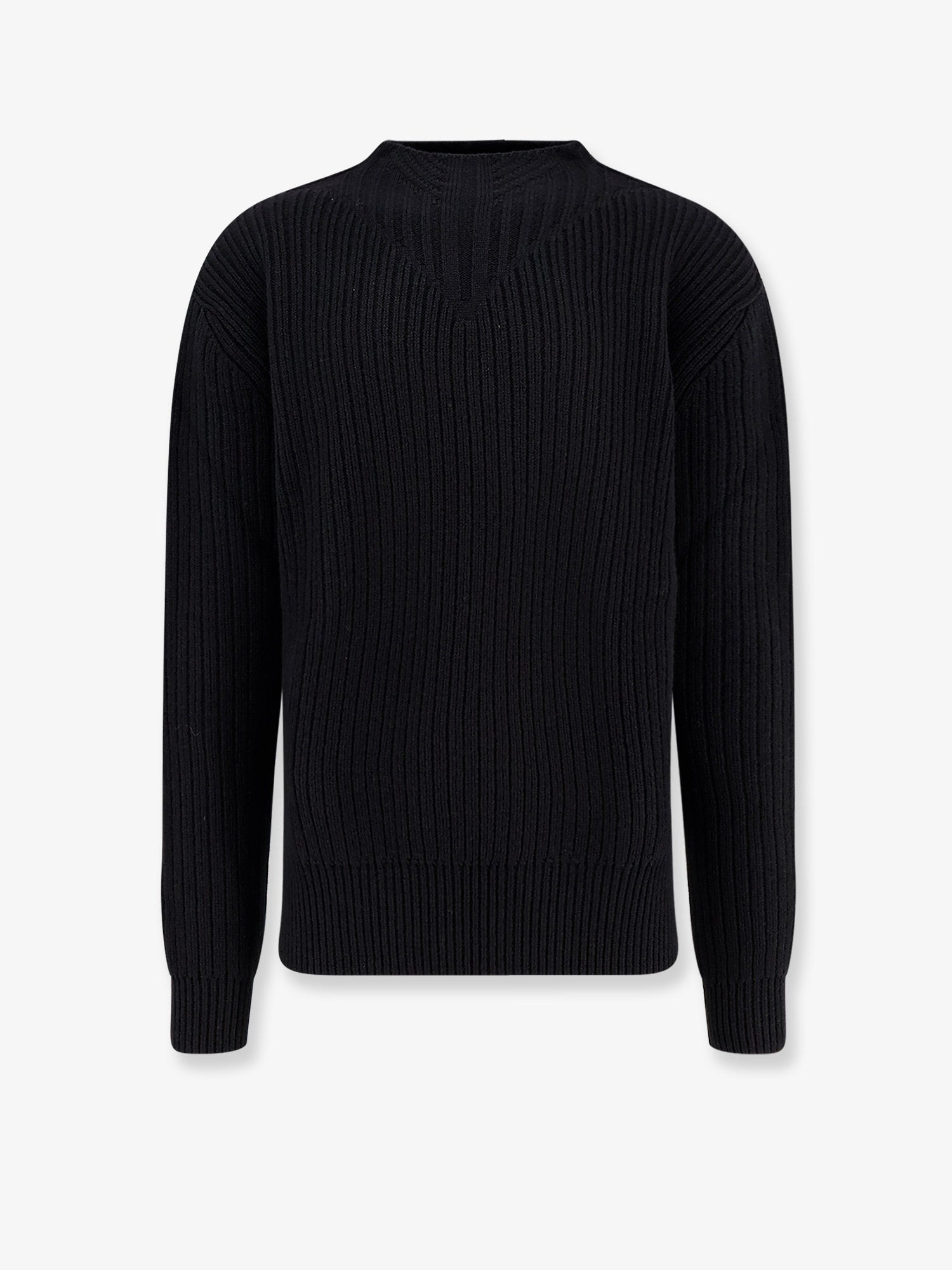 Rick Owens Men Fisherman Round Neck Virgin Wool Sweater RICK OWENS