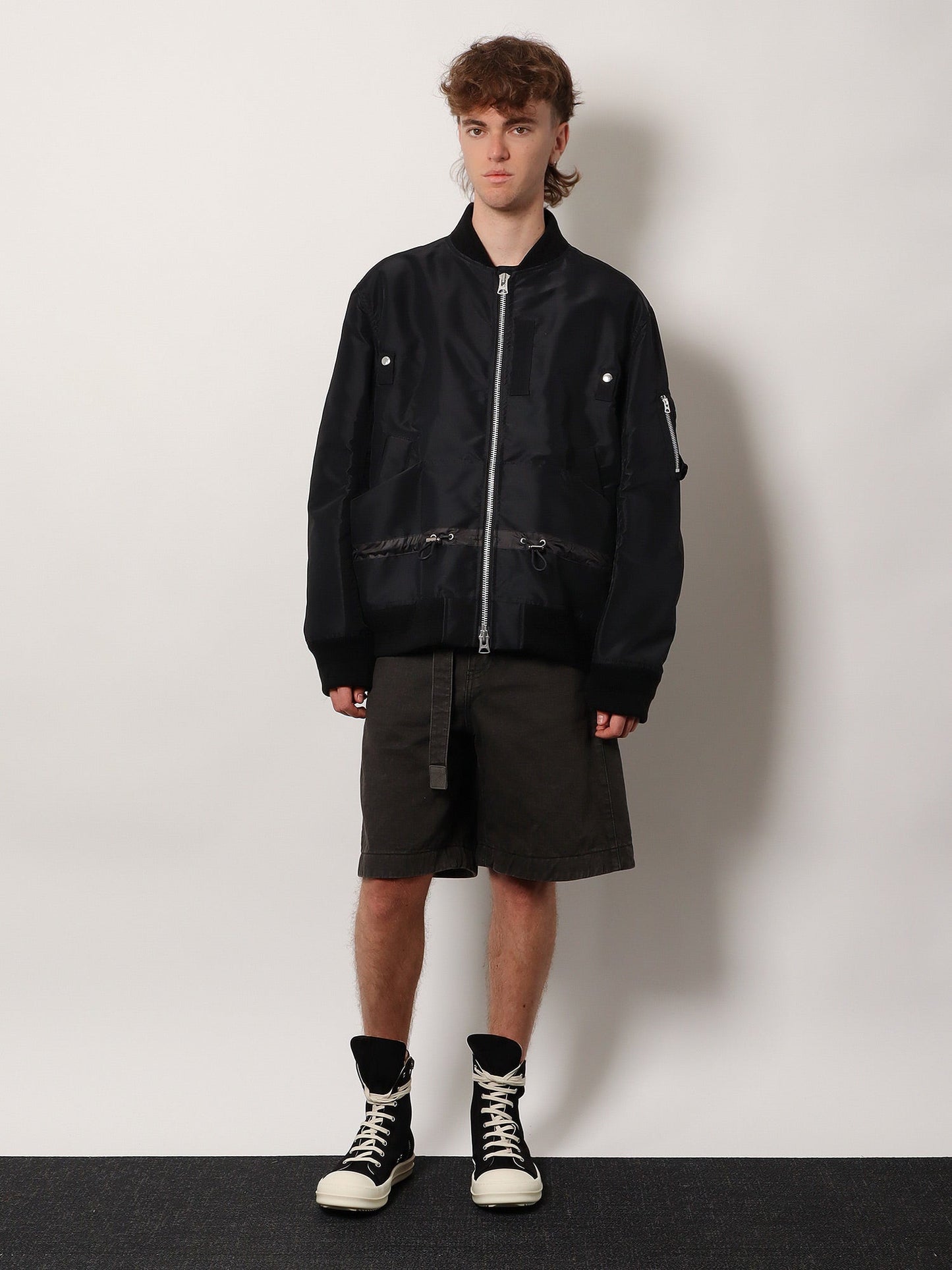 Sacai Men Nylon Bomber Jacket SACAI