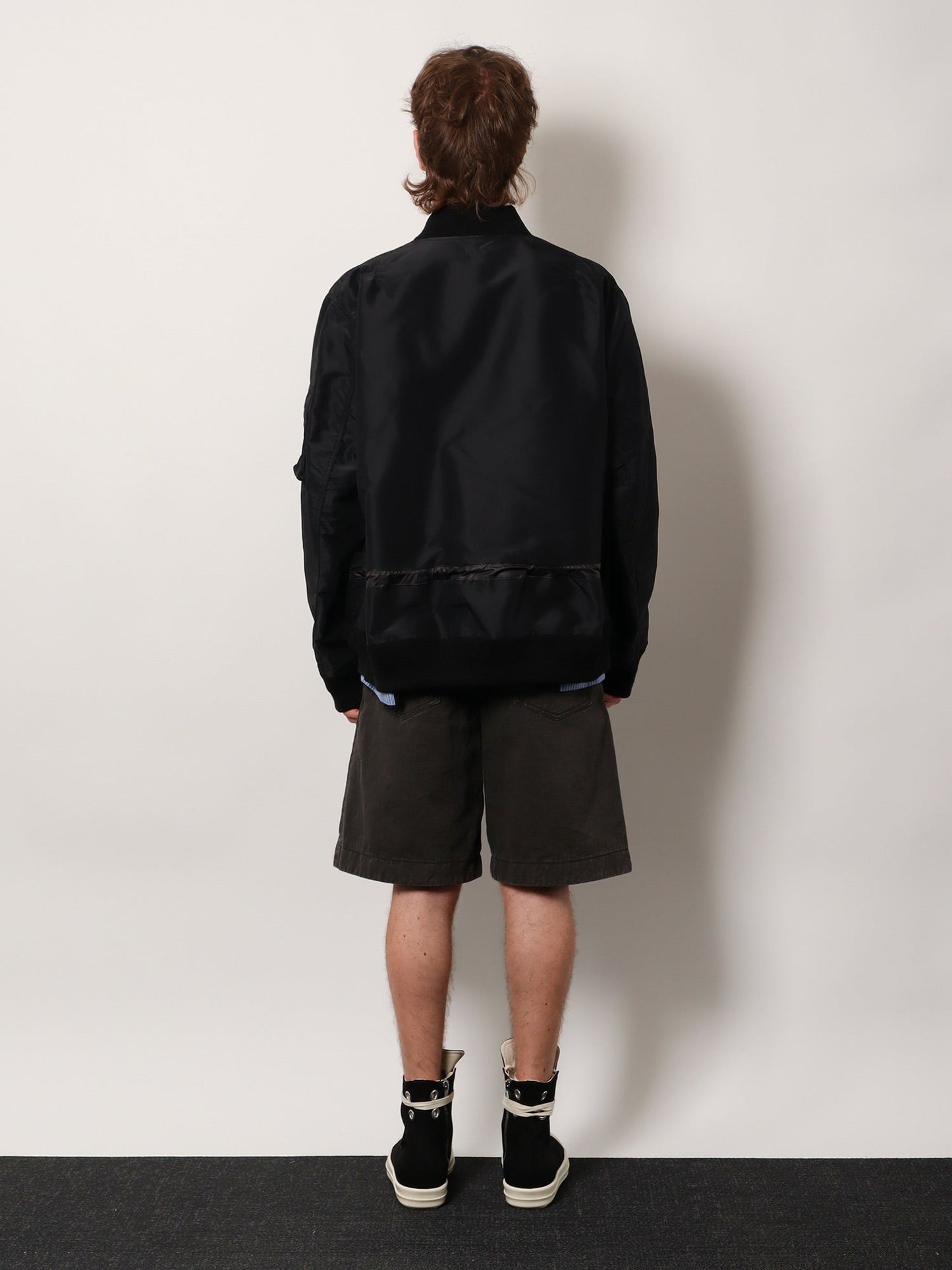 Sacai Men Nylon Bomber Jacket SACAI