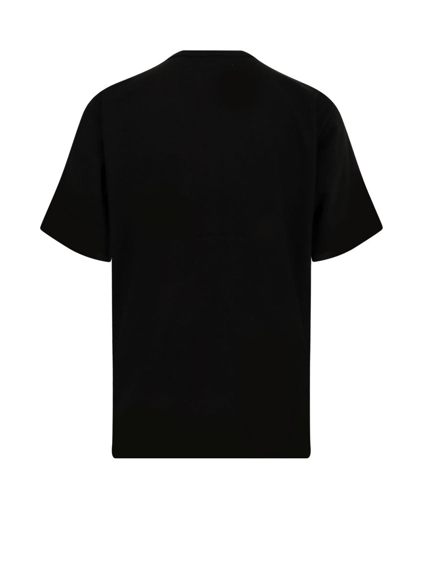 Sacai Men Cotton T-Shirt With Nylon Inserts SACAI