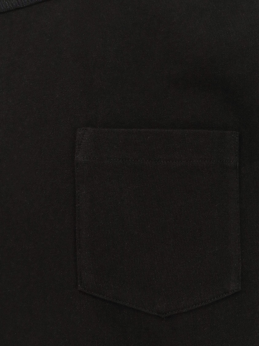 Sacai Men Cotton T-Shirt With Nylon Inserts SACAI