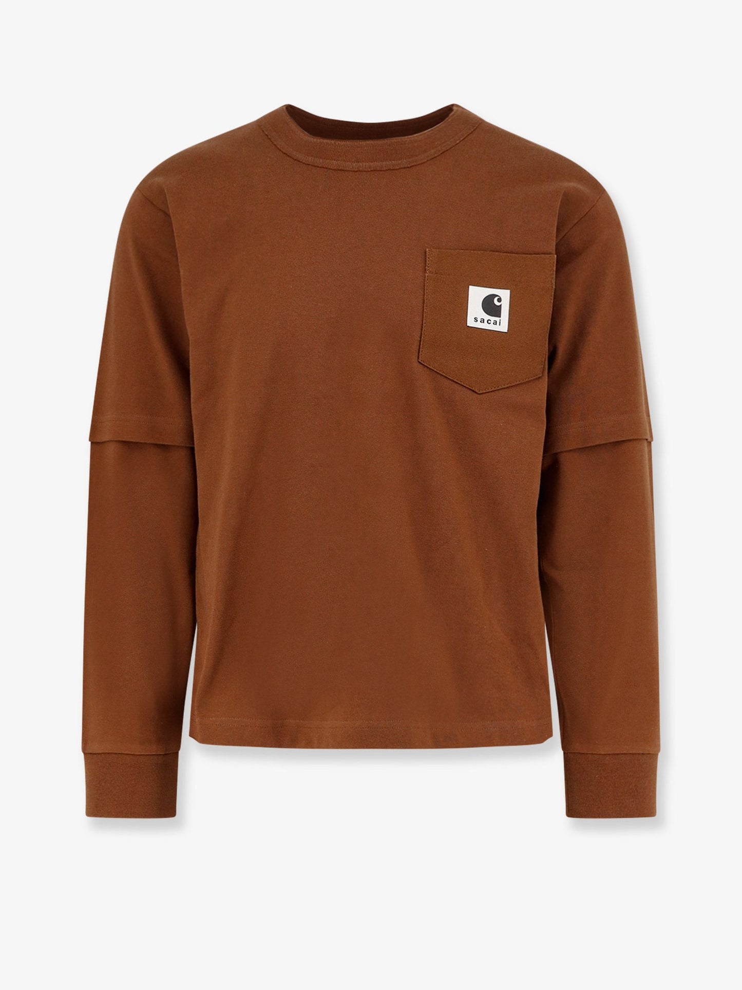 Sacai X Carhartt Wip Men Carhartt Wip Cotton Jersey L/S T-Shirt SACAI X CARHARTT WIP