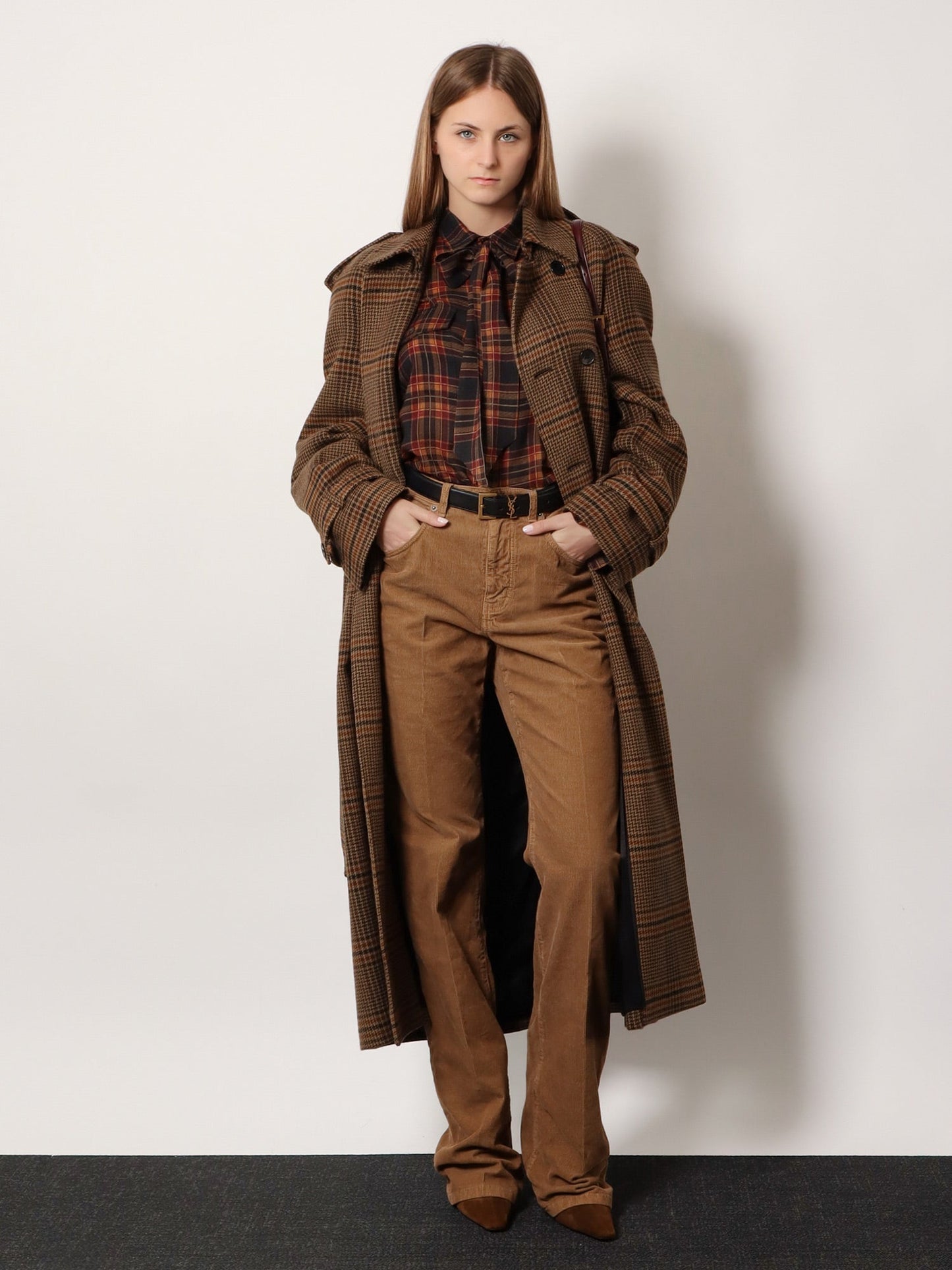 Saint Laurent Women Clyde Corduroy Trousers SAINT LAURENT