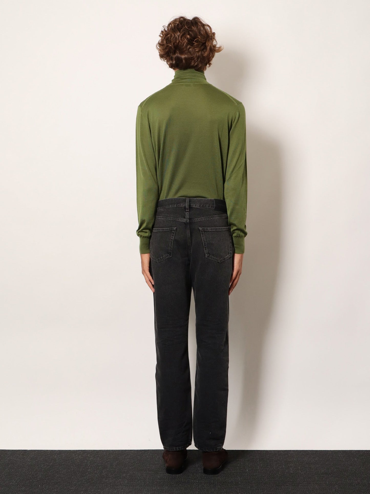 Saint Laurent Men Long Mick Black Denim Trousers SAINT LAURENT