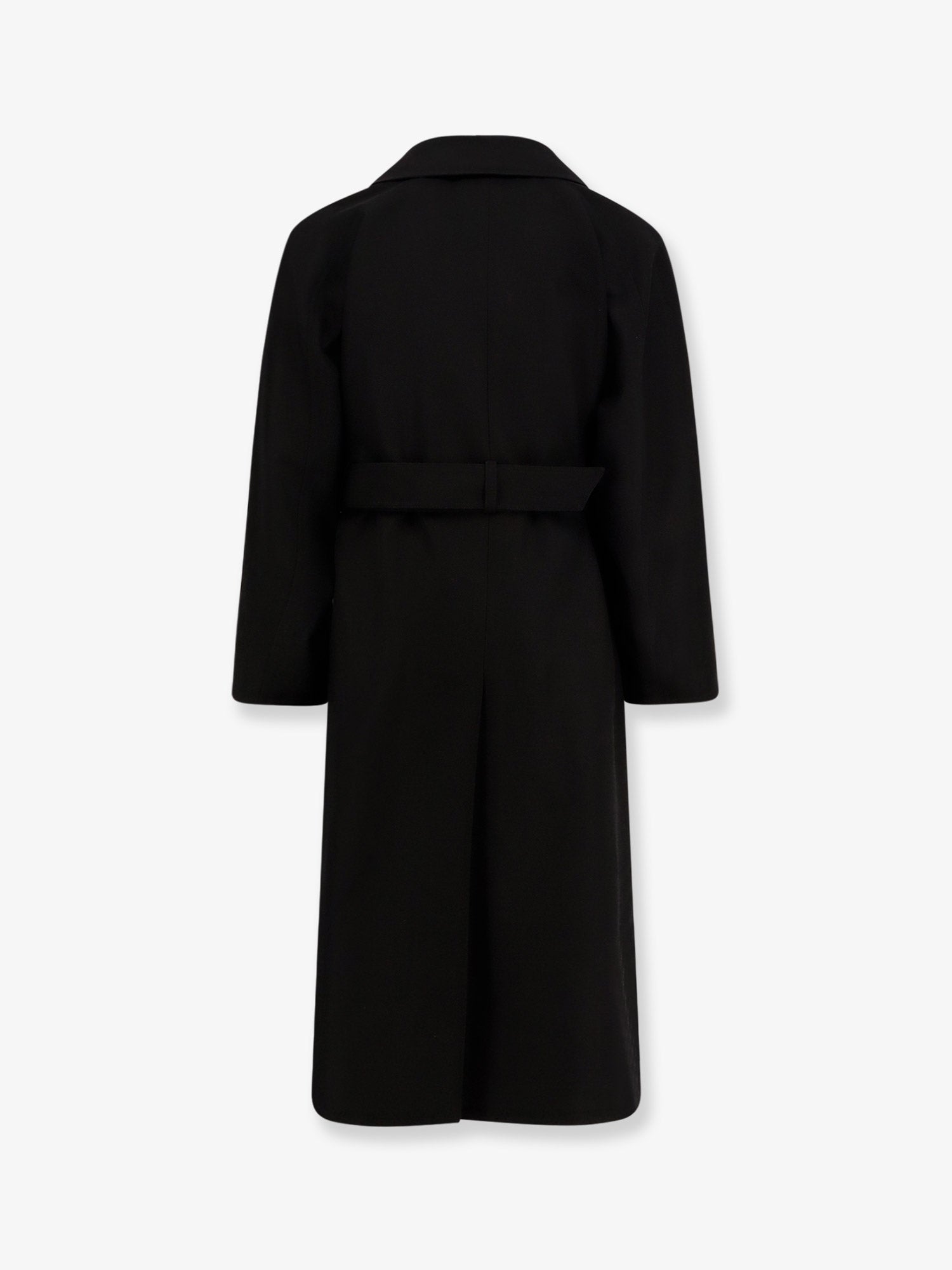Saint Laurent Men Certified Wool Coat With Belt SAINT LAURENT