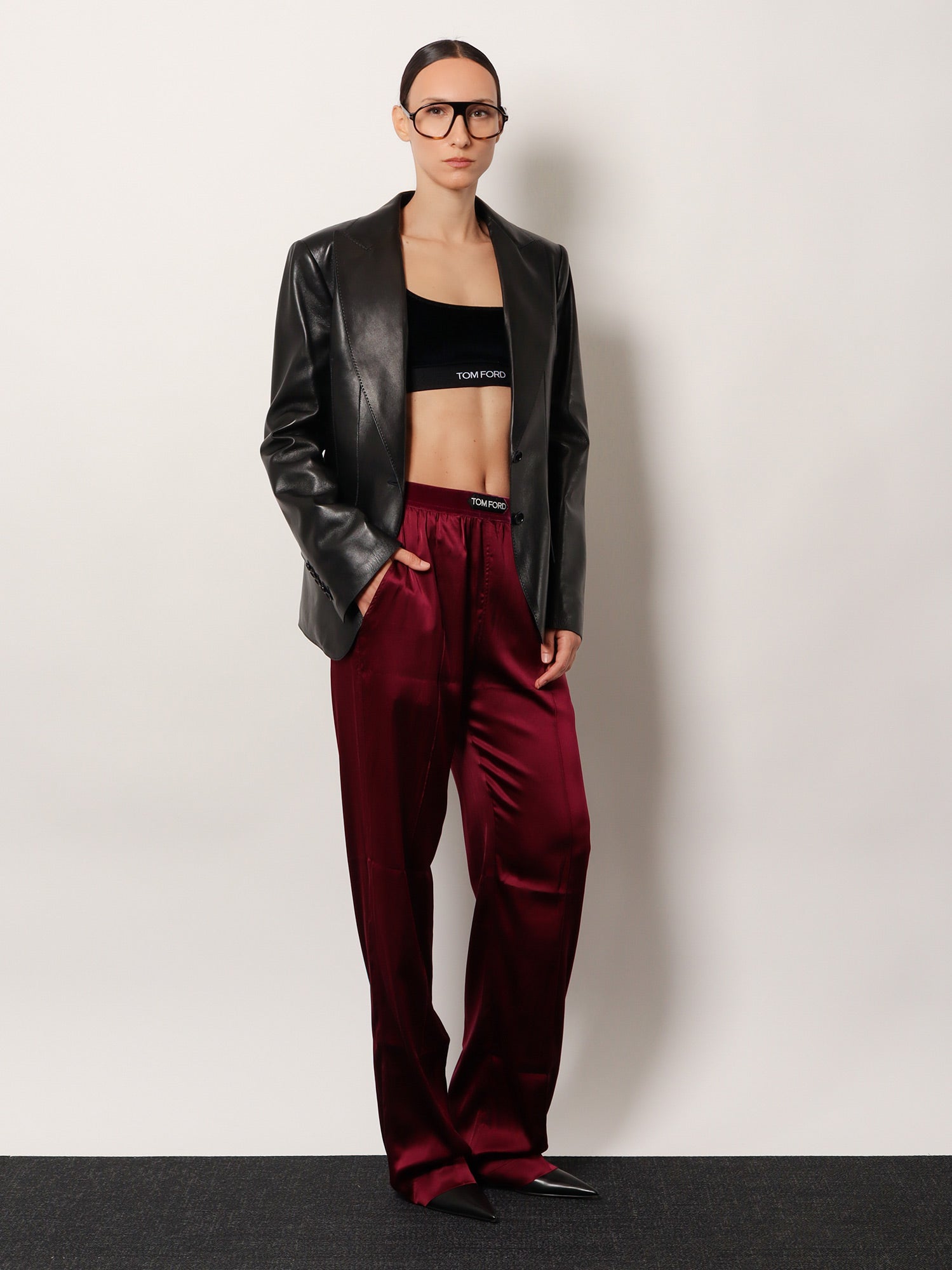 Tom Ford Women Leather Blazer TOM FORD
