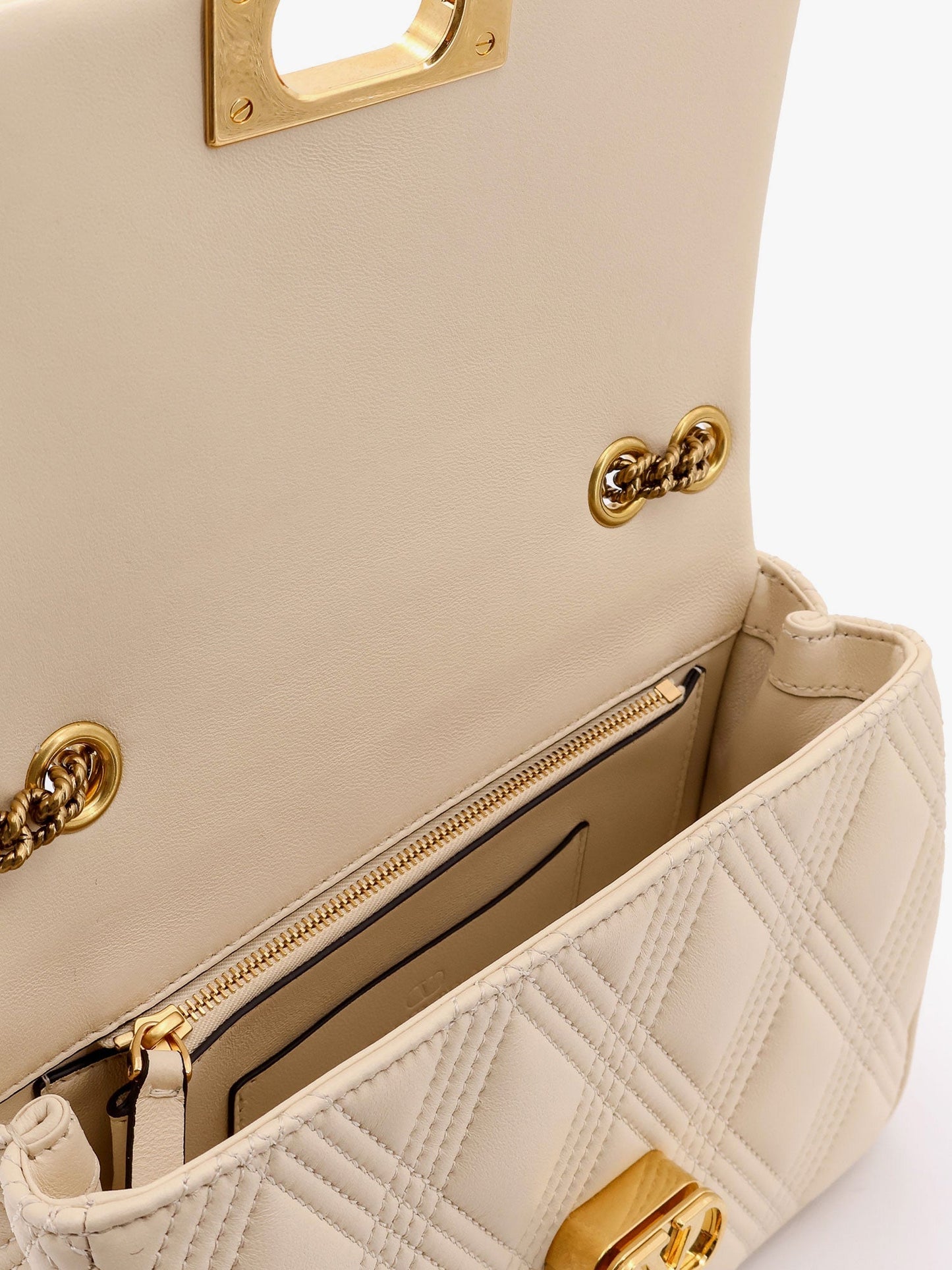 Valentino Garavani Women Valentino Garavani Quiltie 67 Leather Medium Shoulder Bag With Chain VALENTINO GARAVANI