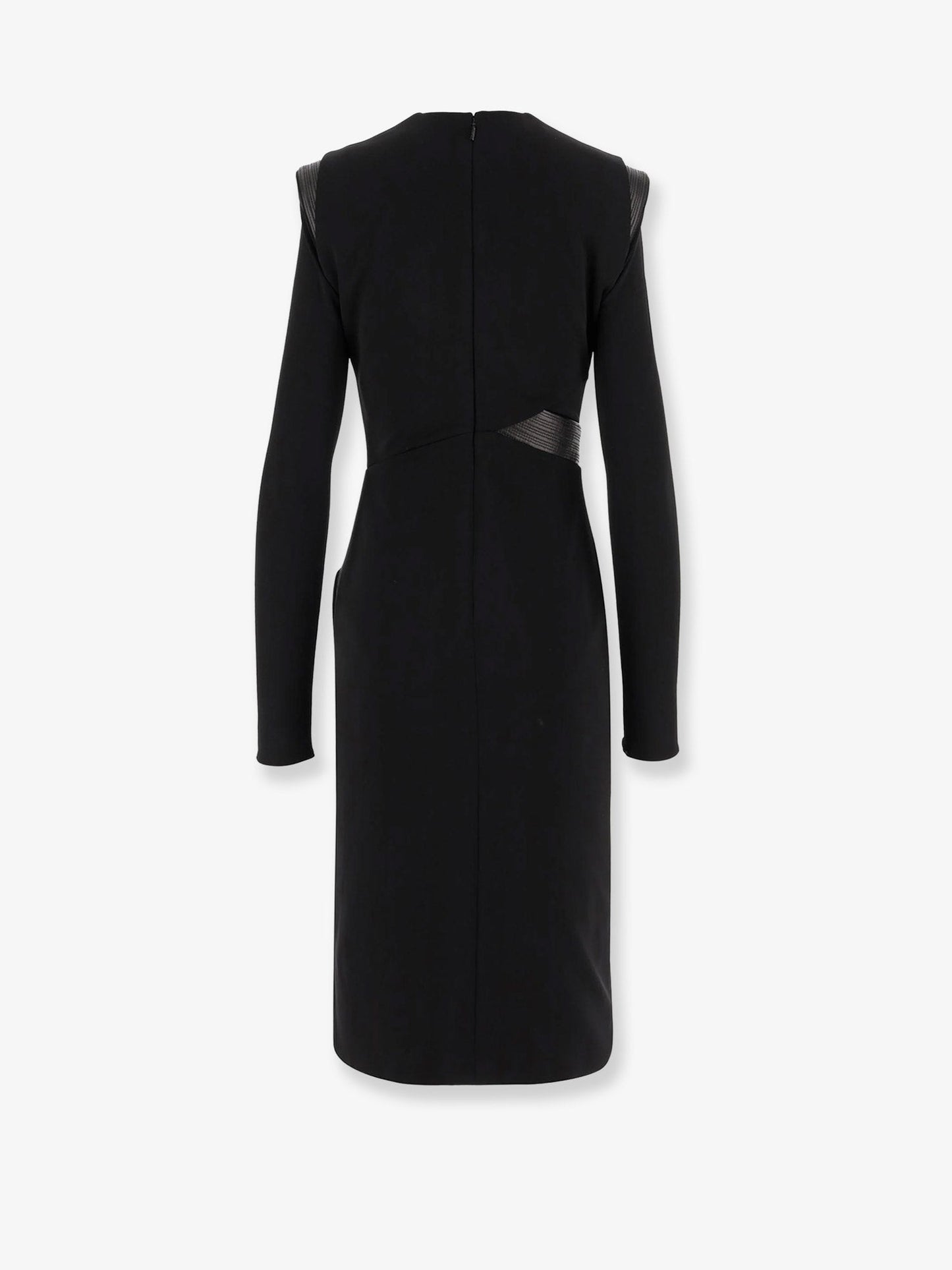 Versace Women Crepe Mini Dress With V-Neckline VERSACE