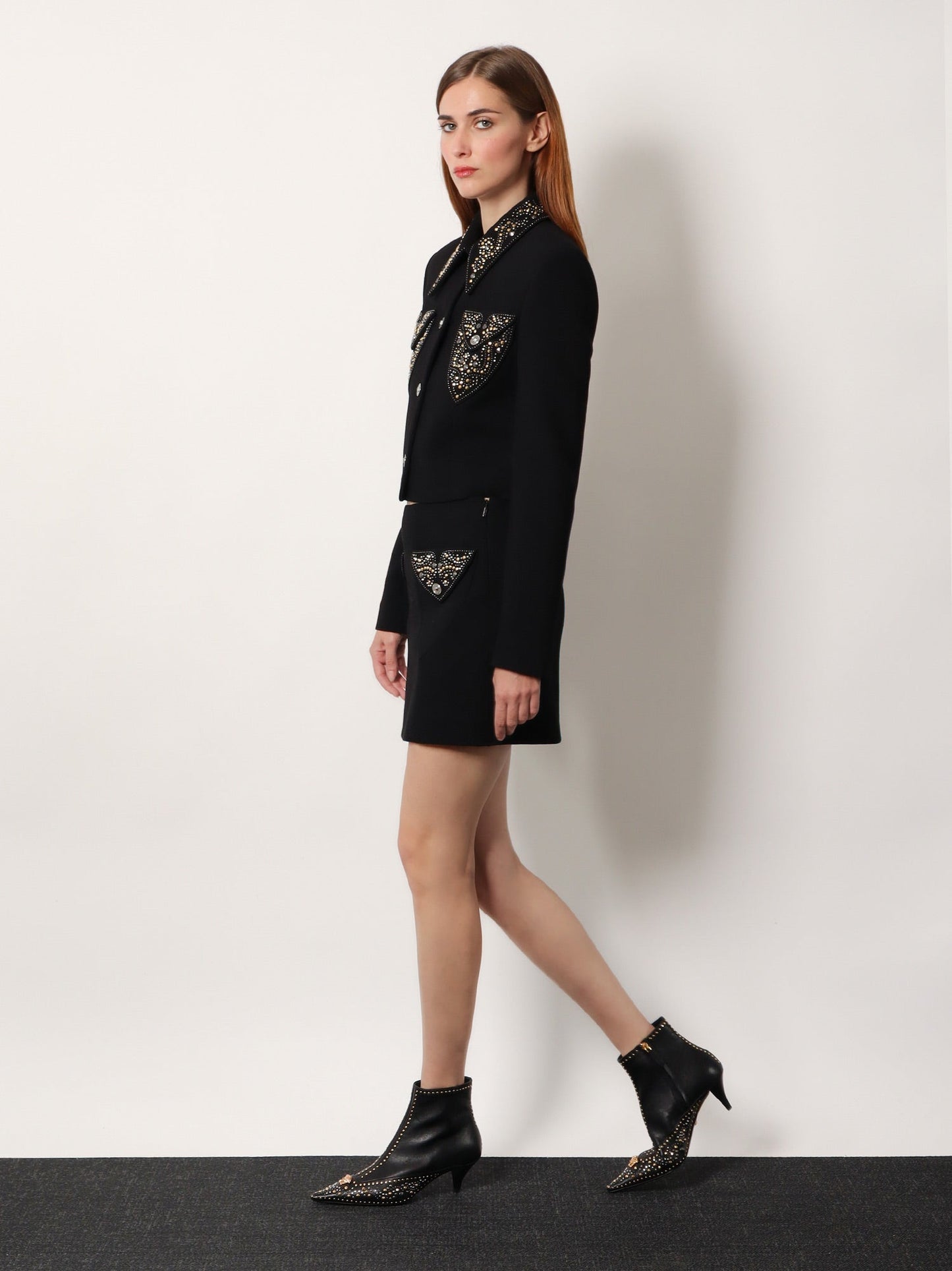 Versace Women Virgin Wool Mini Skirt VERSACE