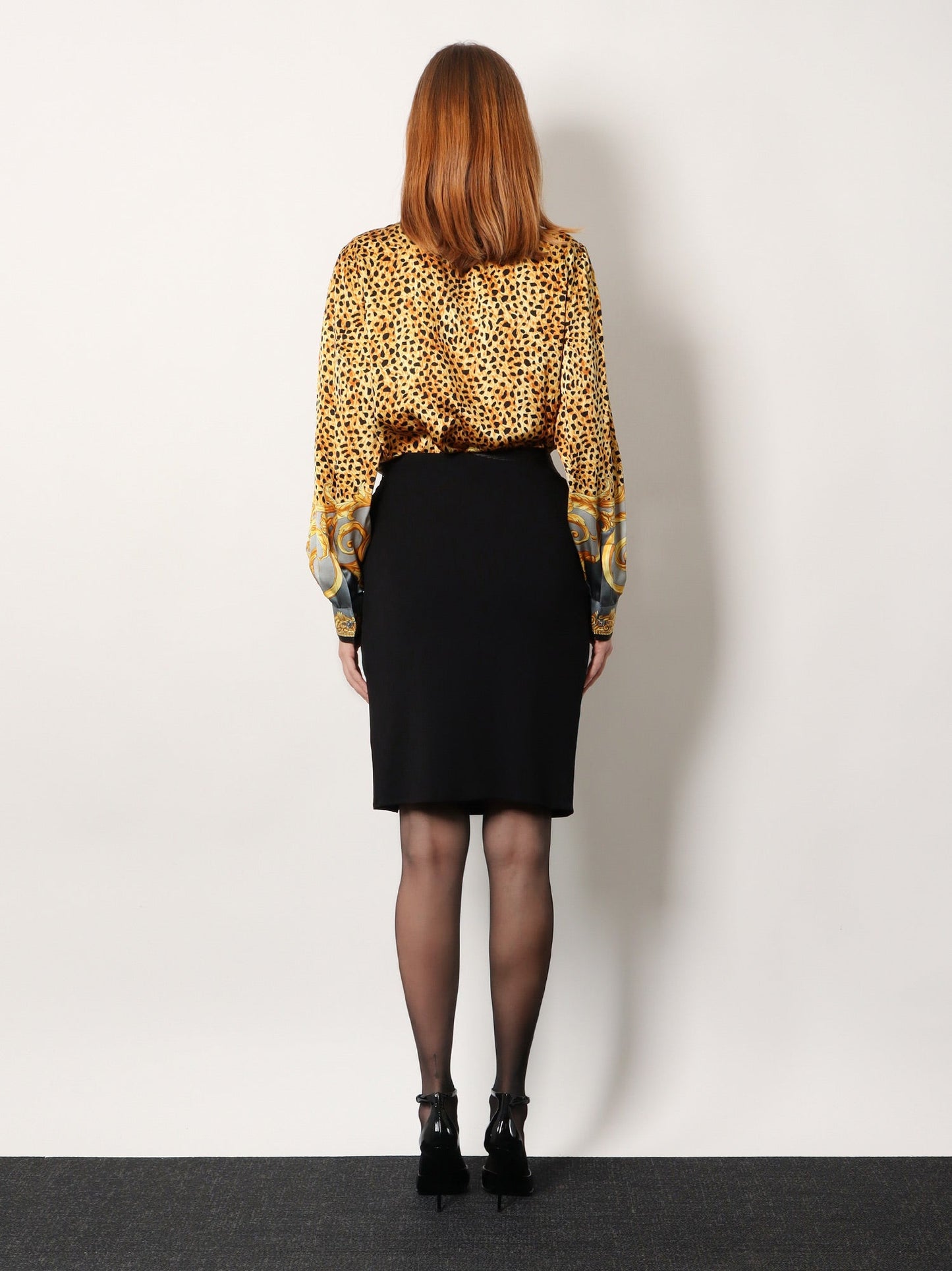 Versace Women Stretch Viscose Midi Skirt VERSACE