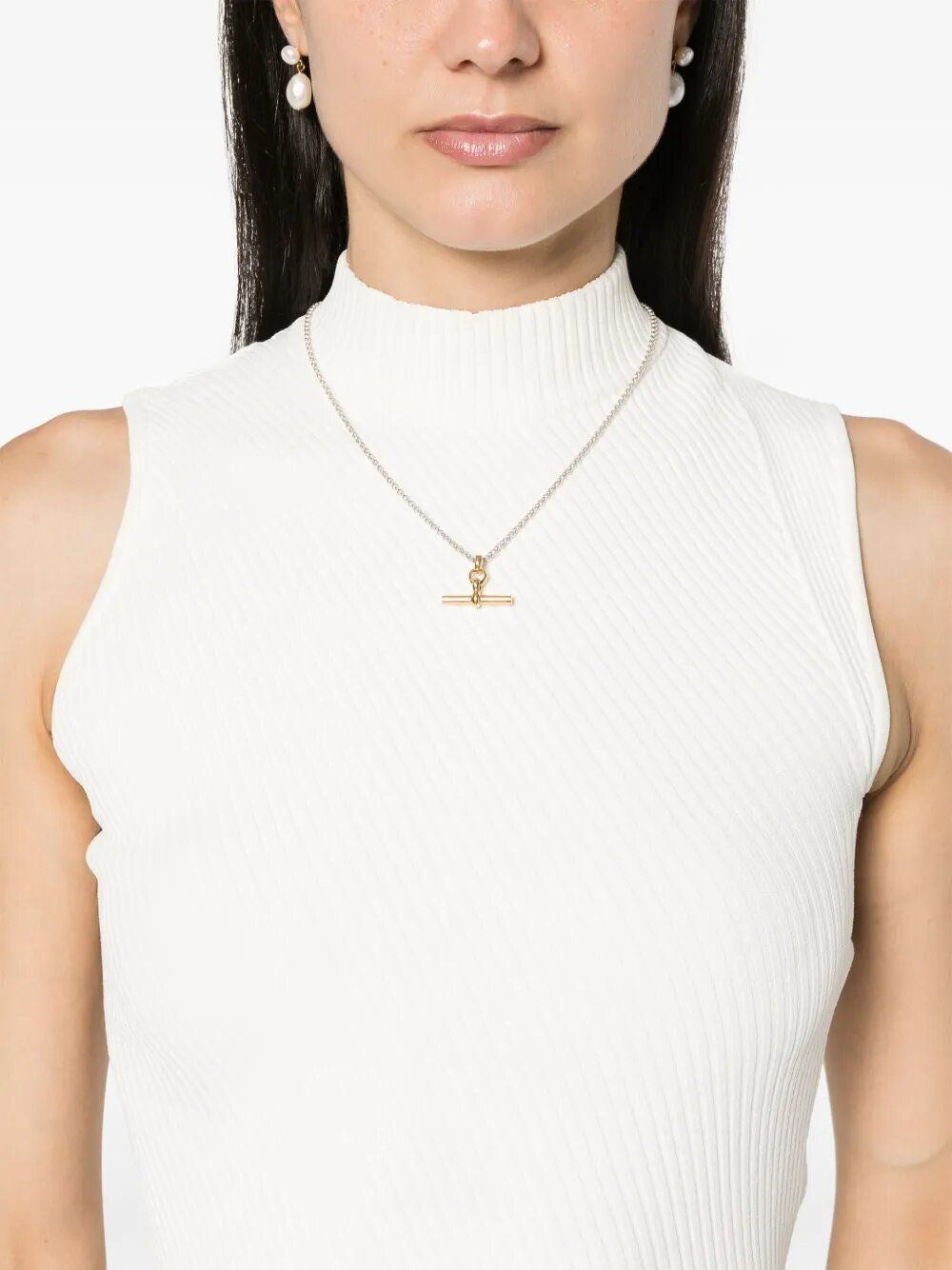 Toteme Women Asymmetric Knit Top White TOTEME