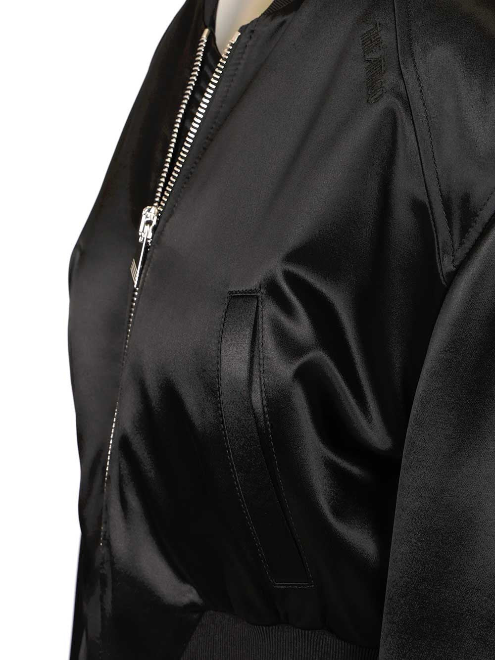 The Attico Women Satin Bomber Jacket THE ATTICO