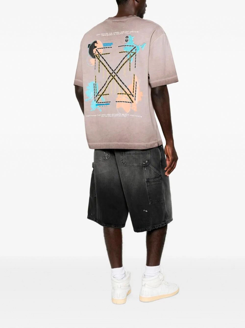 Off White Men `Archigeography 3 Arrow` `T-Shirt OFF-WHITE