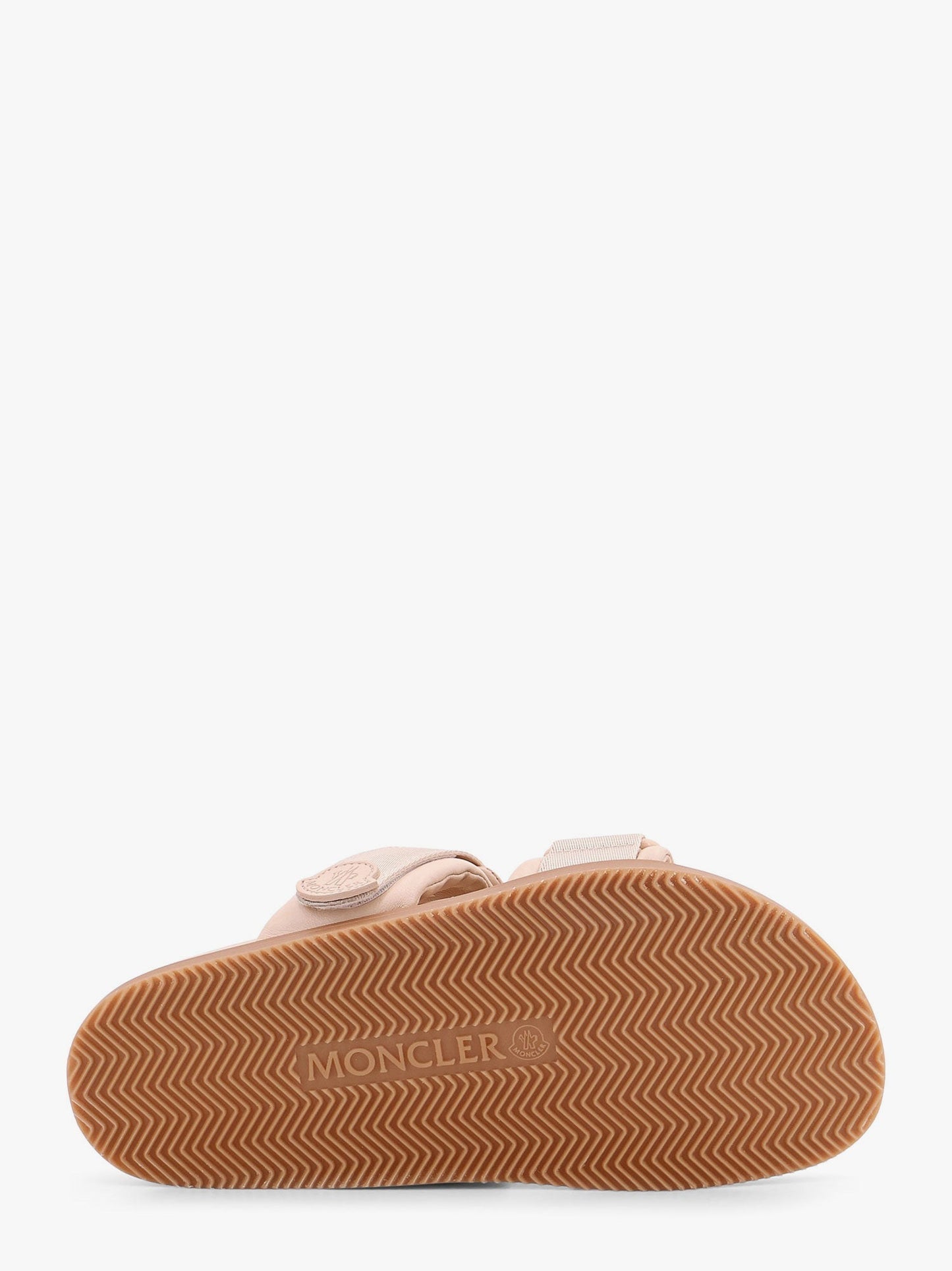 Moncler Women Mon Summer Leather Sandals With Nylon Details MONCLER