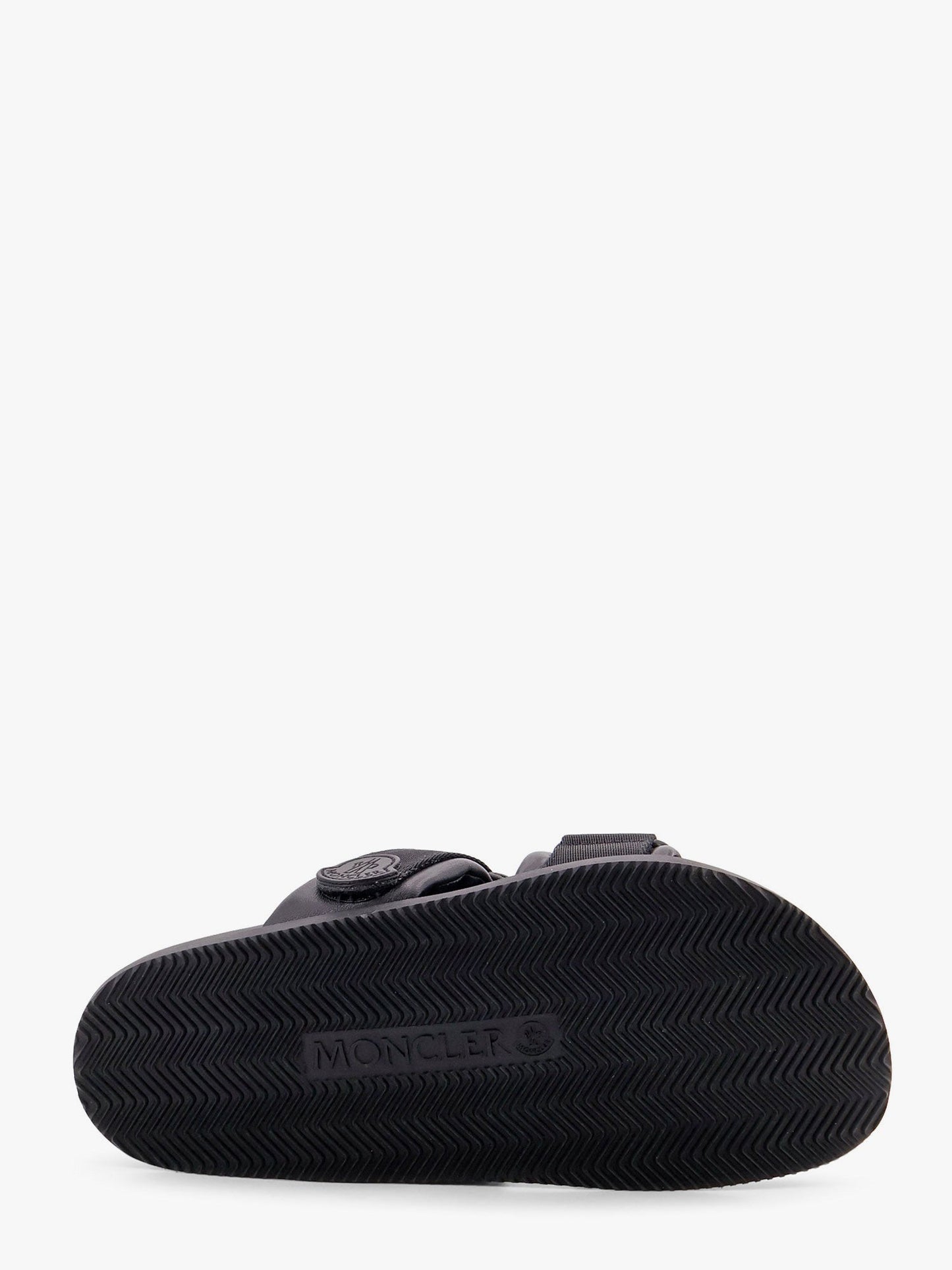 Moncler Women Mon Summer Leather Sandals With Nylon Details MONCLER