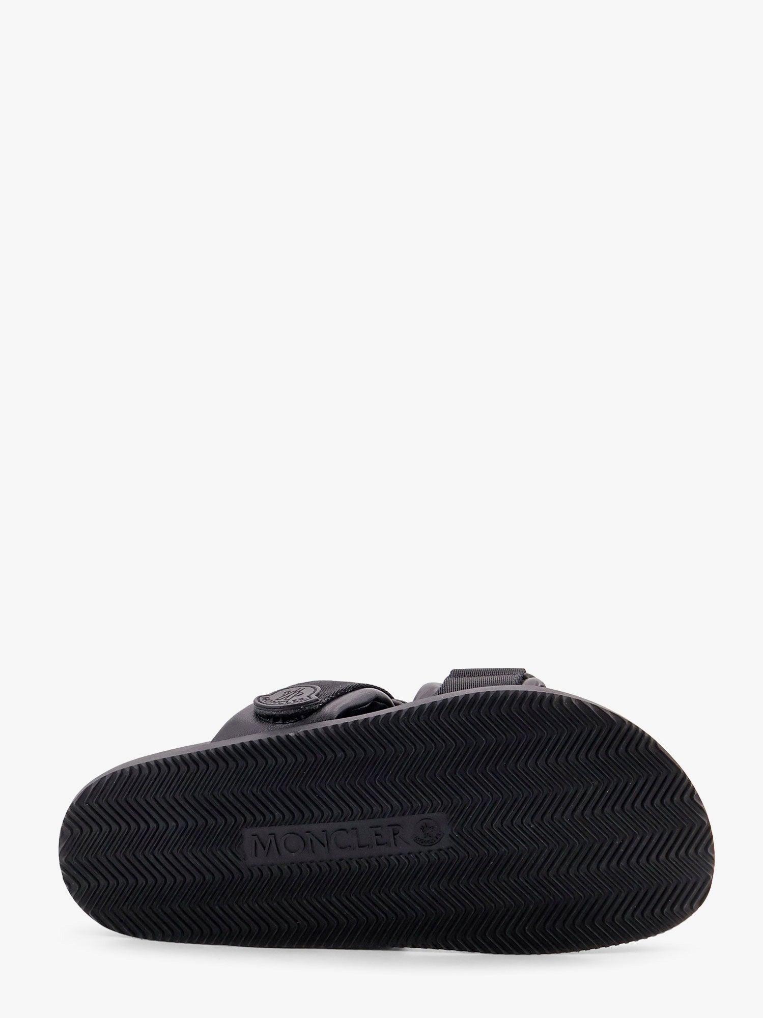 Moncler Women Mon Summer Leather Sandals With Nylon Details MONCLER