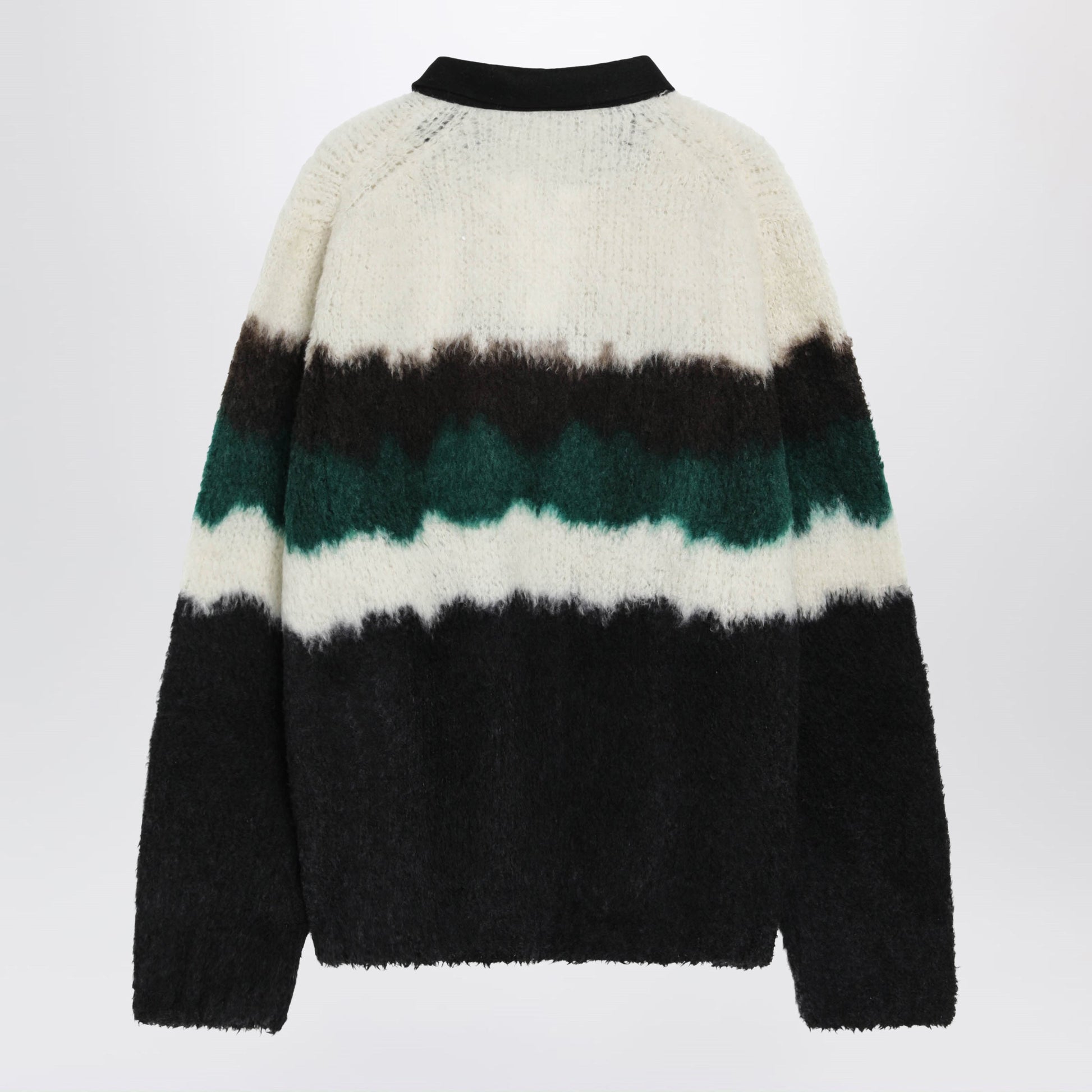 Sacai Multicolour Gradient Striped Polo Sweater Men SACAI