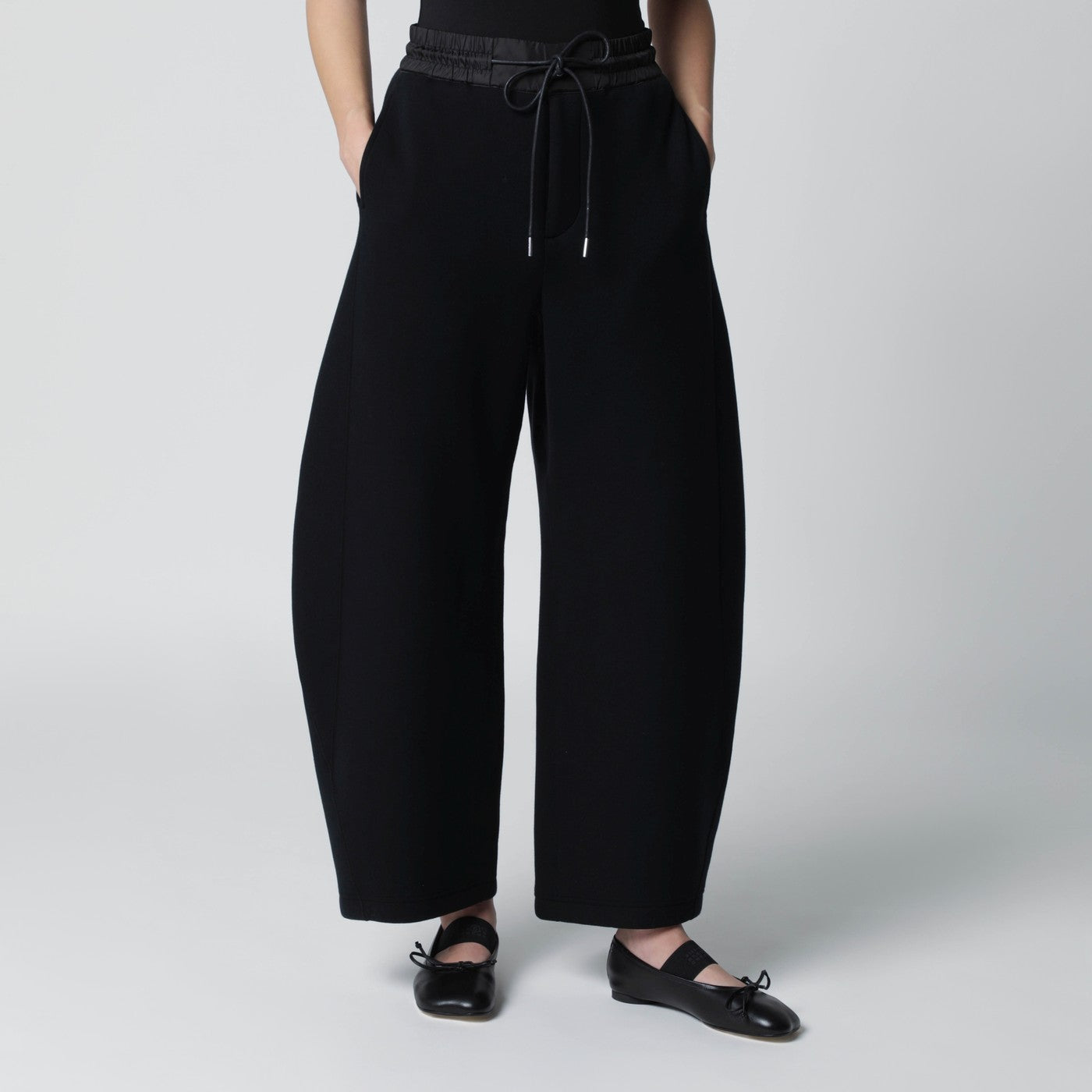 Sacai Black Jogging Trousers Women SACAI