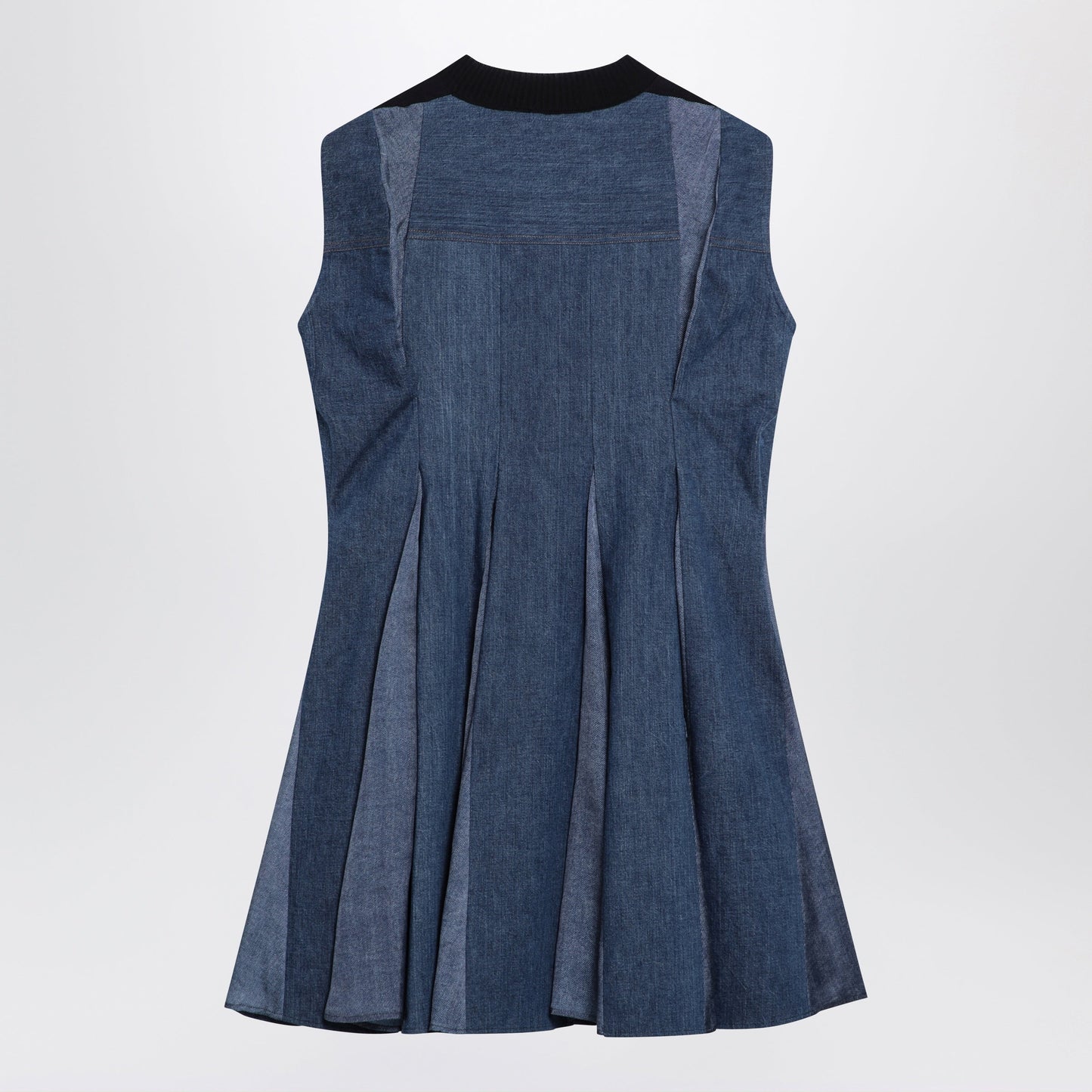 Sacai Denim Dress And Knit Top Women SACAI