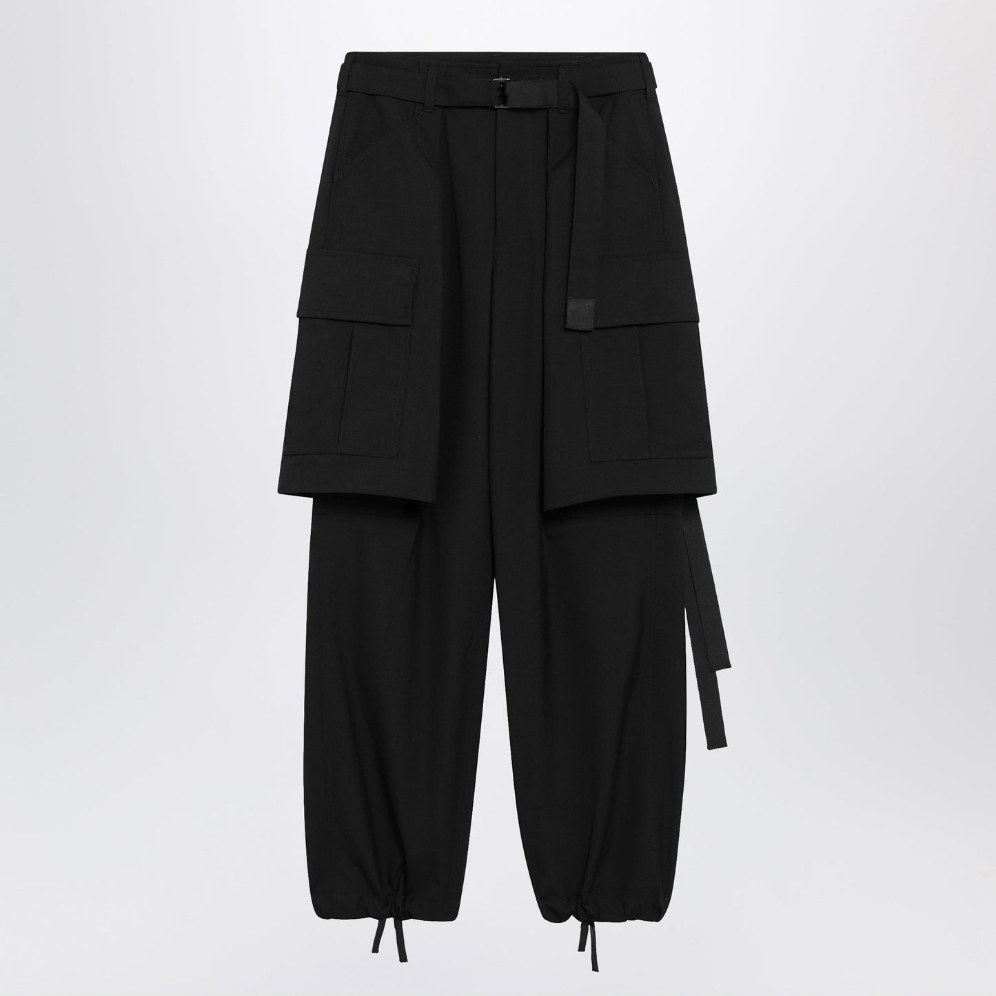 Sacai Wool-Blend Cargo Trousers Women SACAI