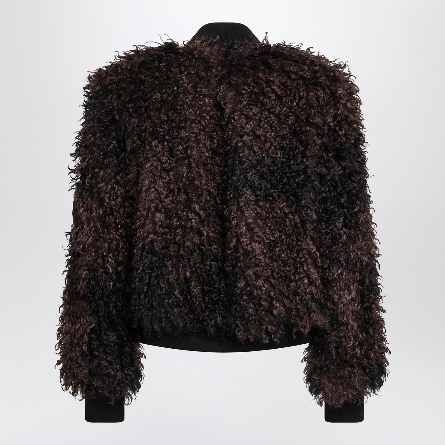Sacai Bomber Jacket With Curly-Effect Faux Fur Inserts Women SACAI