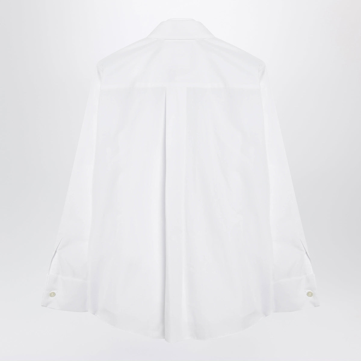 Sacai White Layered Shirt In Cotton Blend Women SACAI