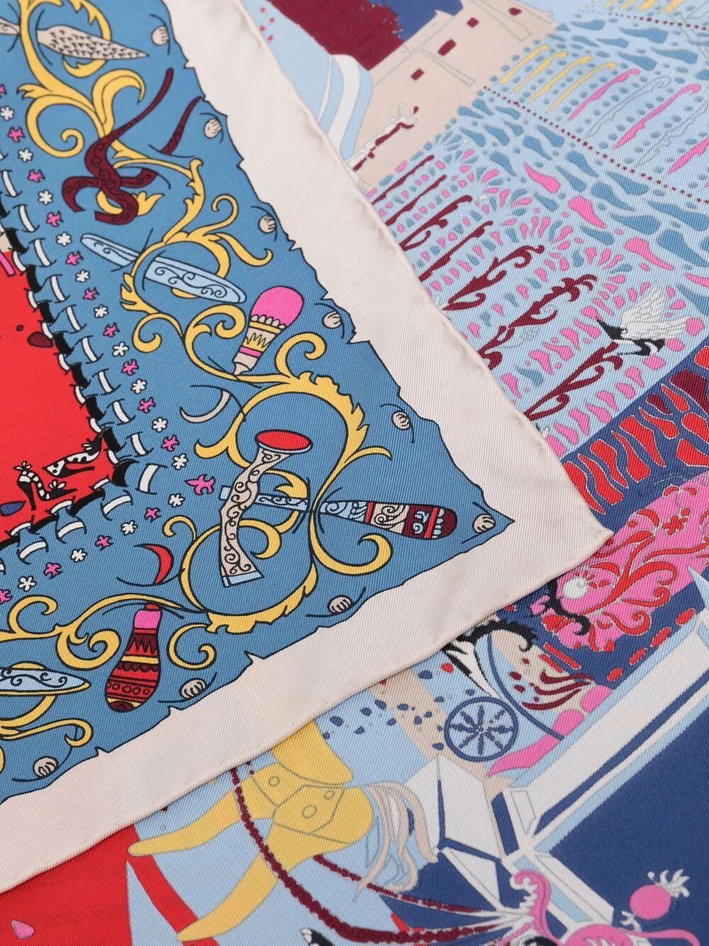 Ferragamo Women Palazzo Spini Feroni Print Silk Foulard FERRAGAMO