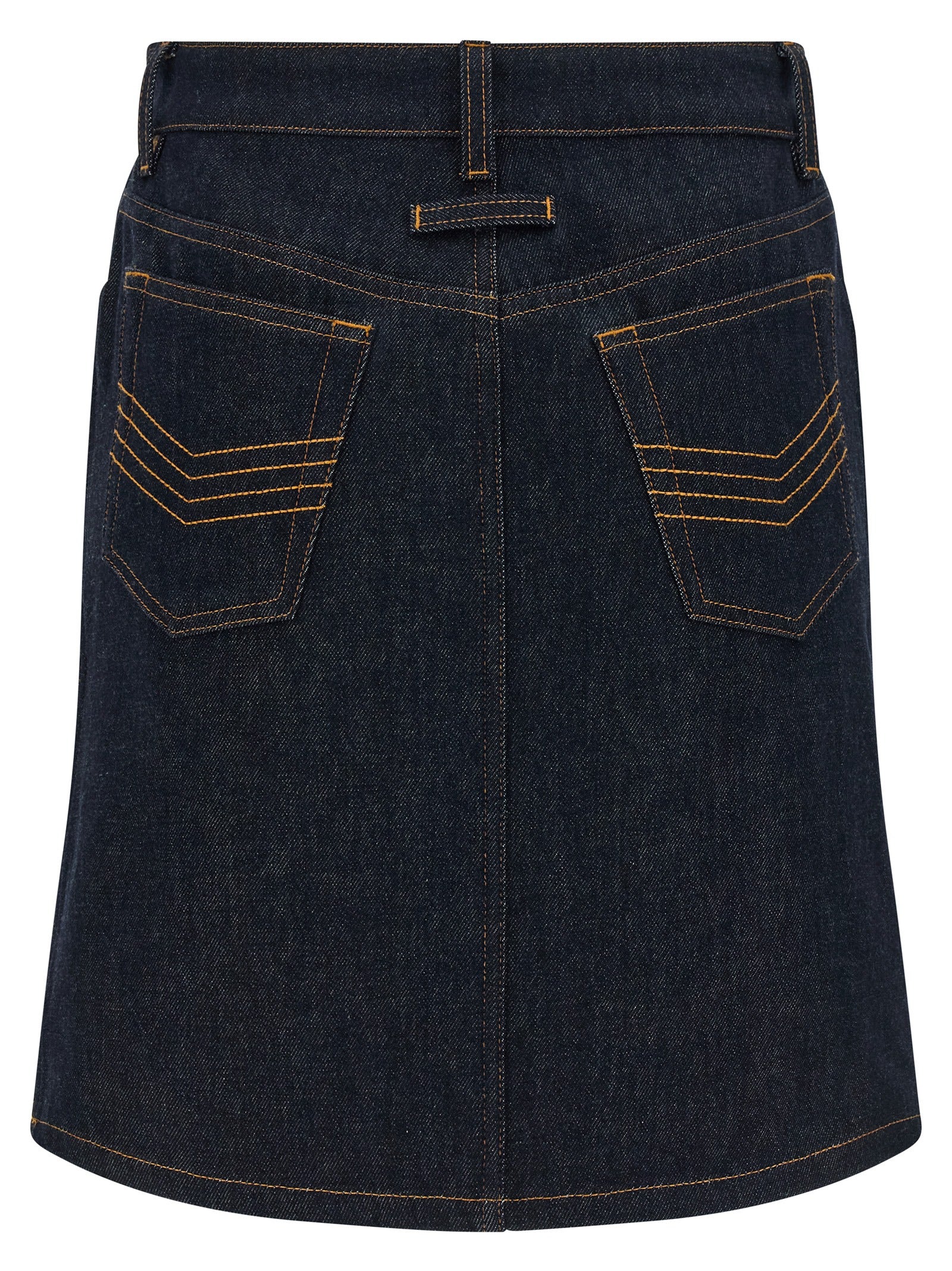 Jean Paul Gaultier Women 'Denim Mini Skirt With Cuts And Turn Up' Skirt JEAN PAUL GAULTIER
