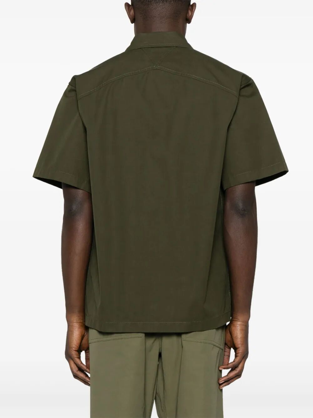 Bottega Veneta Men Light Cotton Twill Short Sleeved Shirt BOTTEGA VENETA